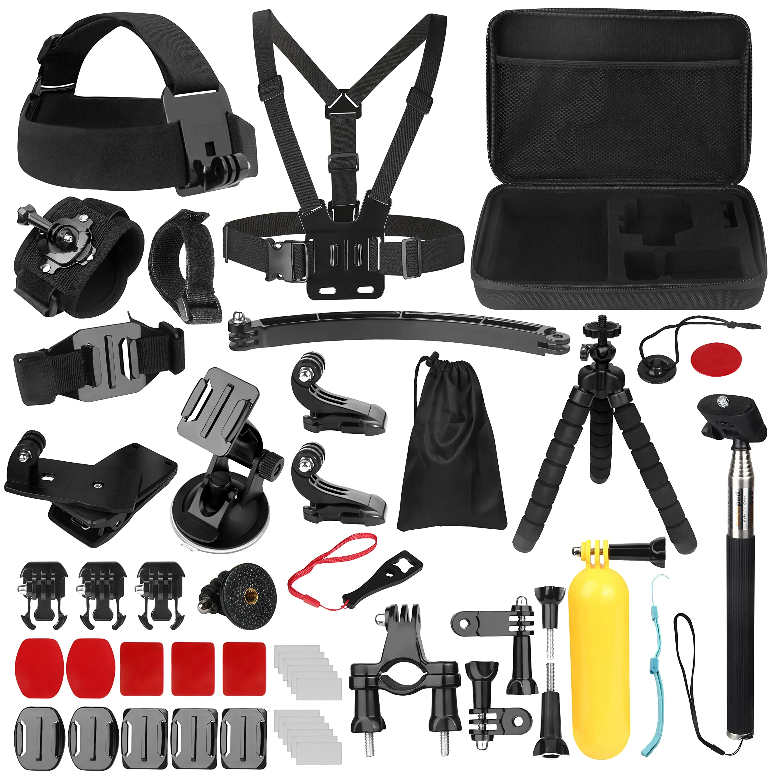 Bonvvie Kit Accessori 50-in-1 per Action Cam: L'Alleato Perfetto per le Tue Avventure