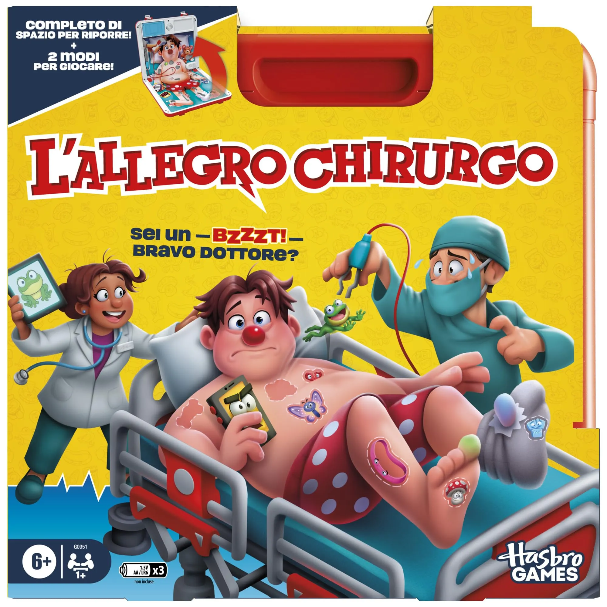 Hasbro Gaming L'Allegro Chirurgo - Gioco da Tavolo Elettronico