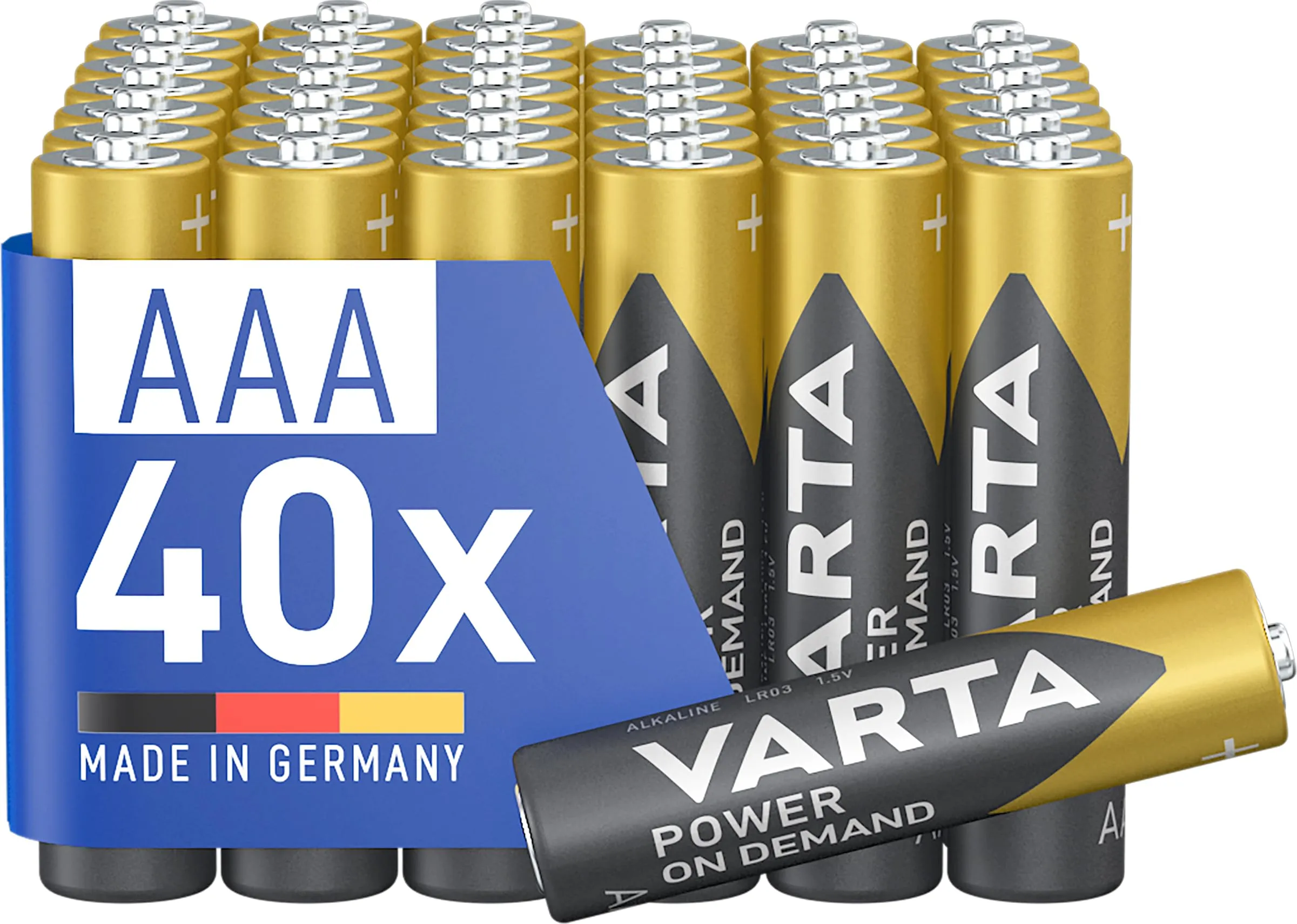 Varta Power on Demand AAA Micro 40 pezzi