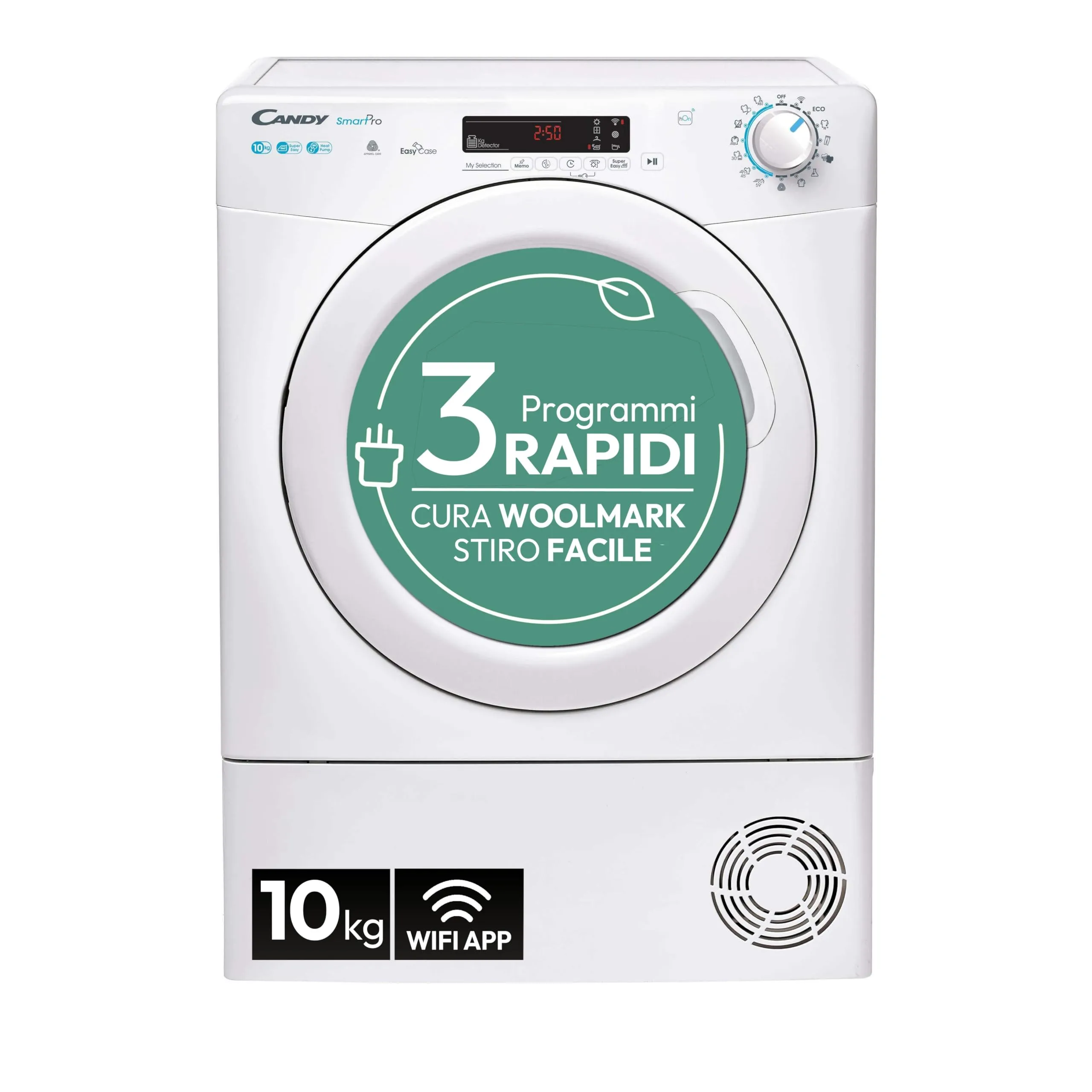 Candy Smart Pro CSOE H10A2DE-S Asciugatrice