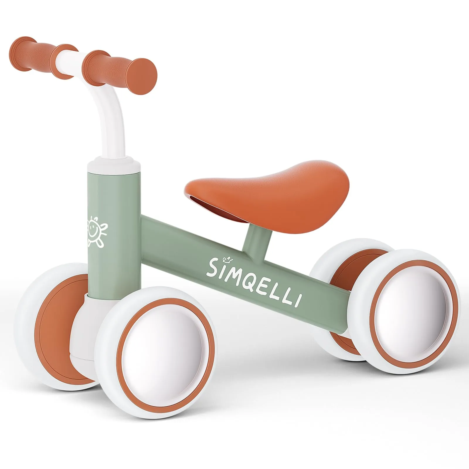 SIMQELLI Bicicletta Senza Pedali per Bambini 1-2 Anni, Verde