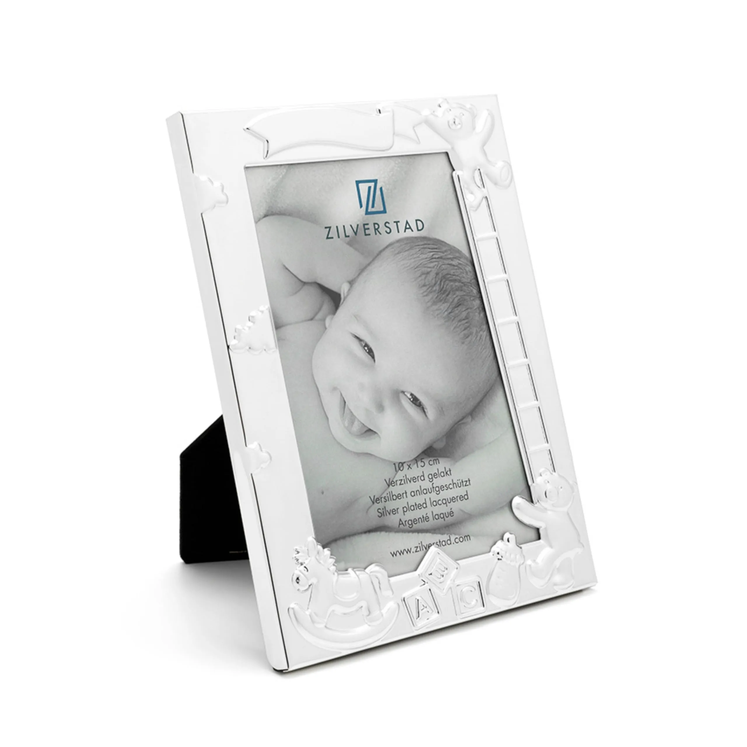 Zilverstad Cornice Portafoto Baby ABC 10x15 Argento