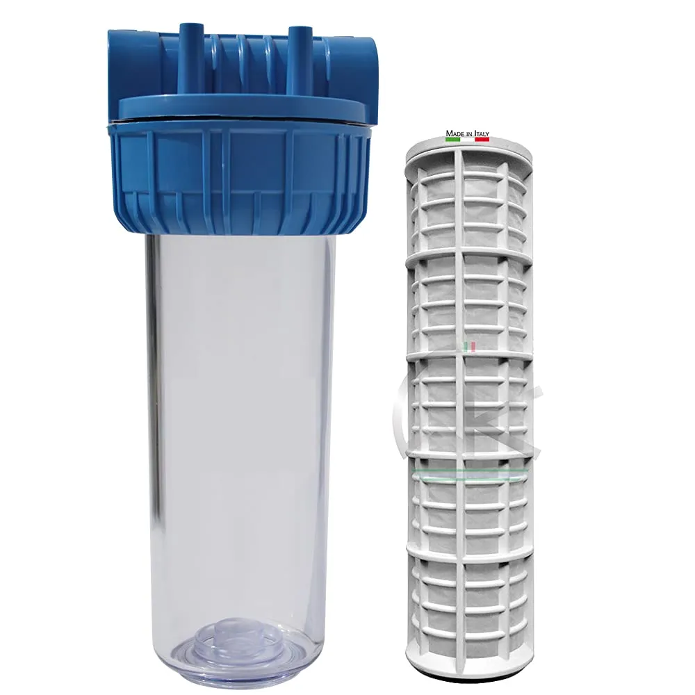 WK Contenitore Filtro 10" 3/4" Staffabile con Cartuccia Nylon Lavabile