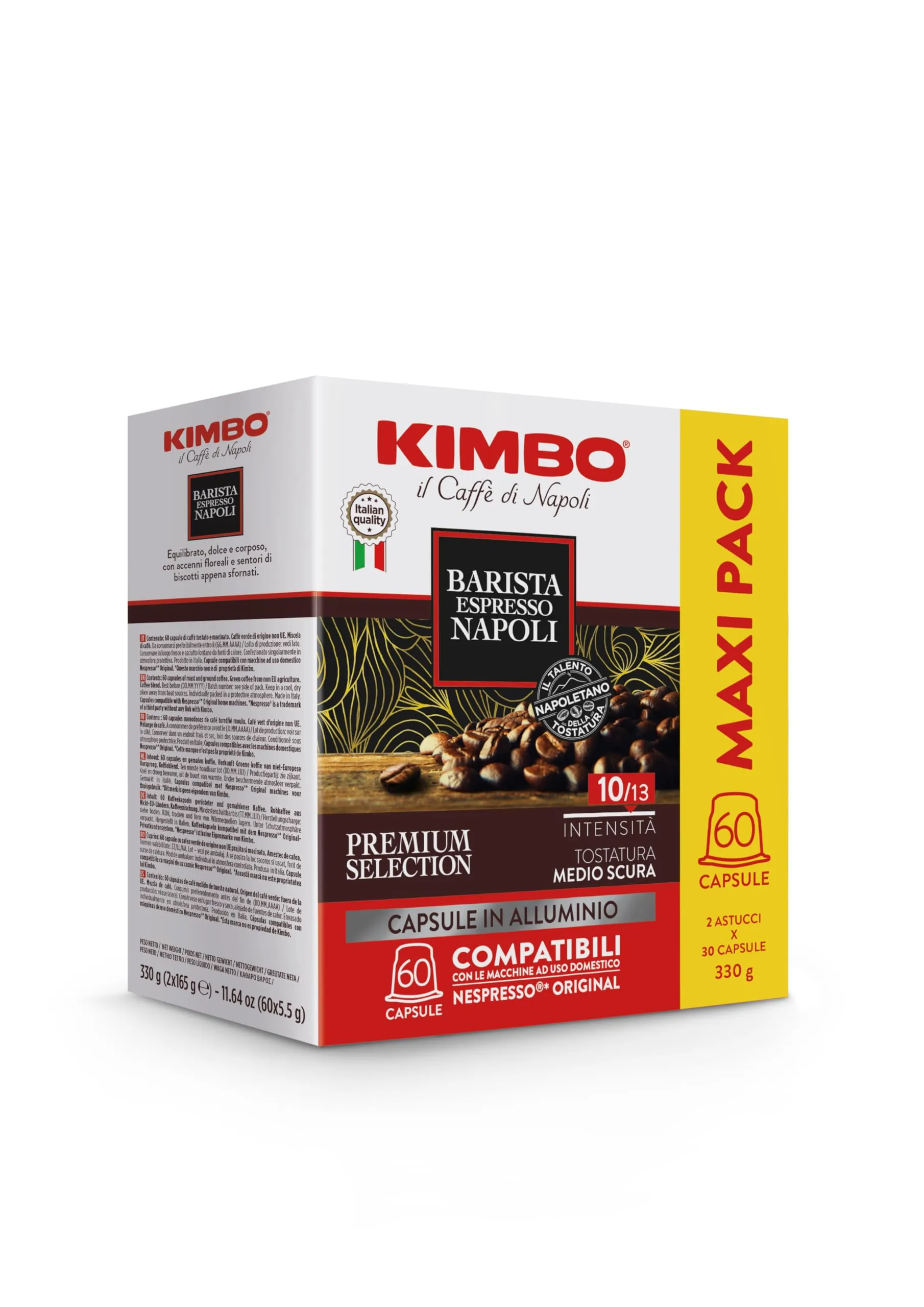 Kimbo Barista Espresso Napoli - 60 Capsule Alluminio Compatibili Nespresso®* Original®*