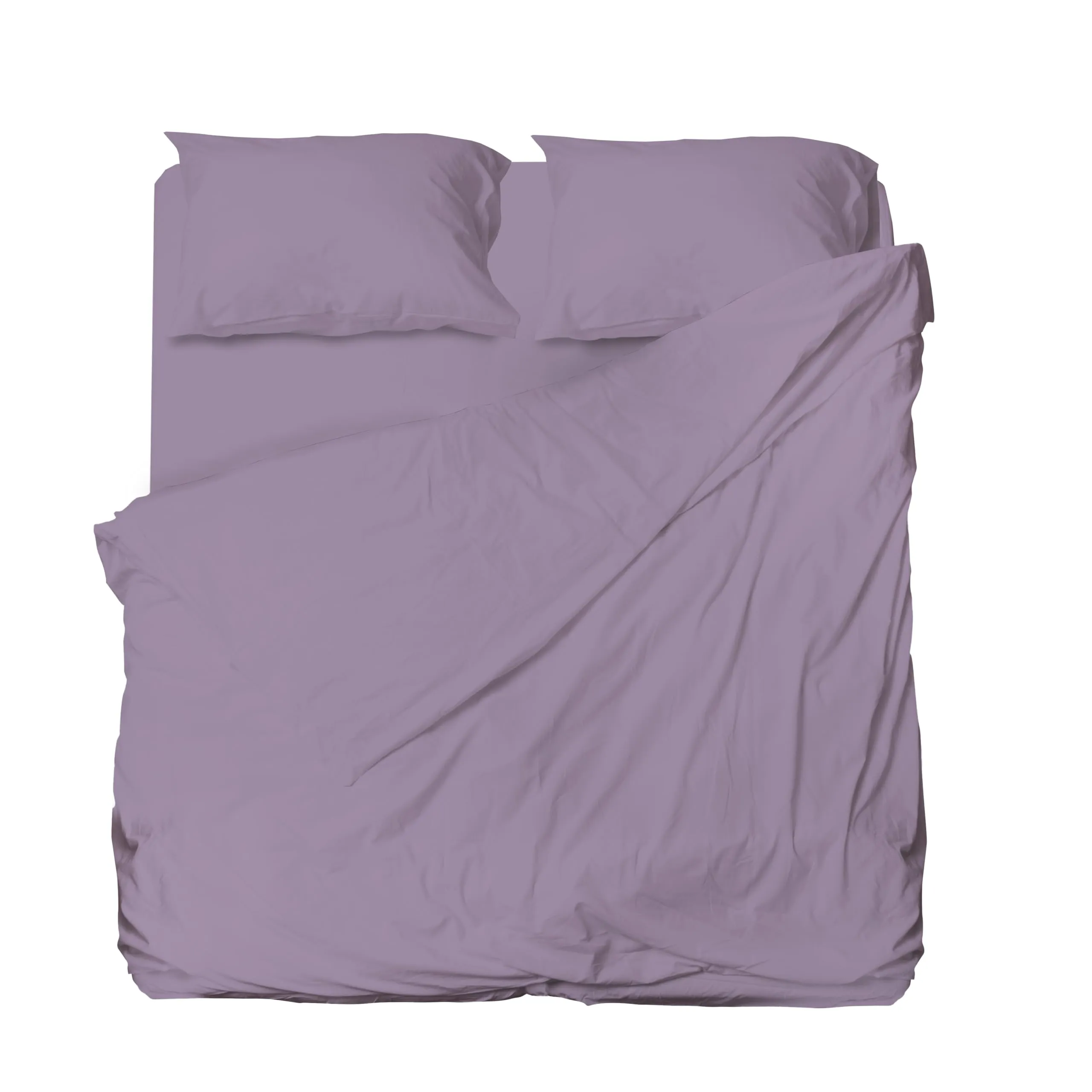 Hermet Set Lenzuolo Matrimoniale Microfibra Lilla