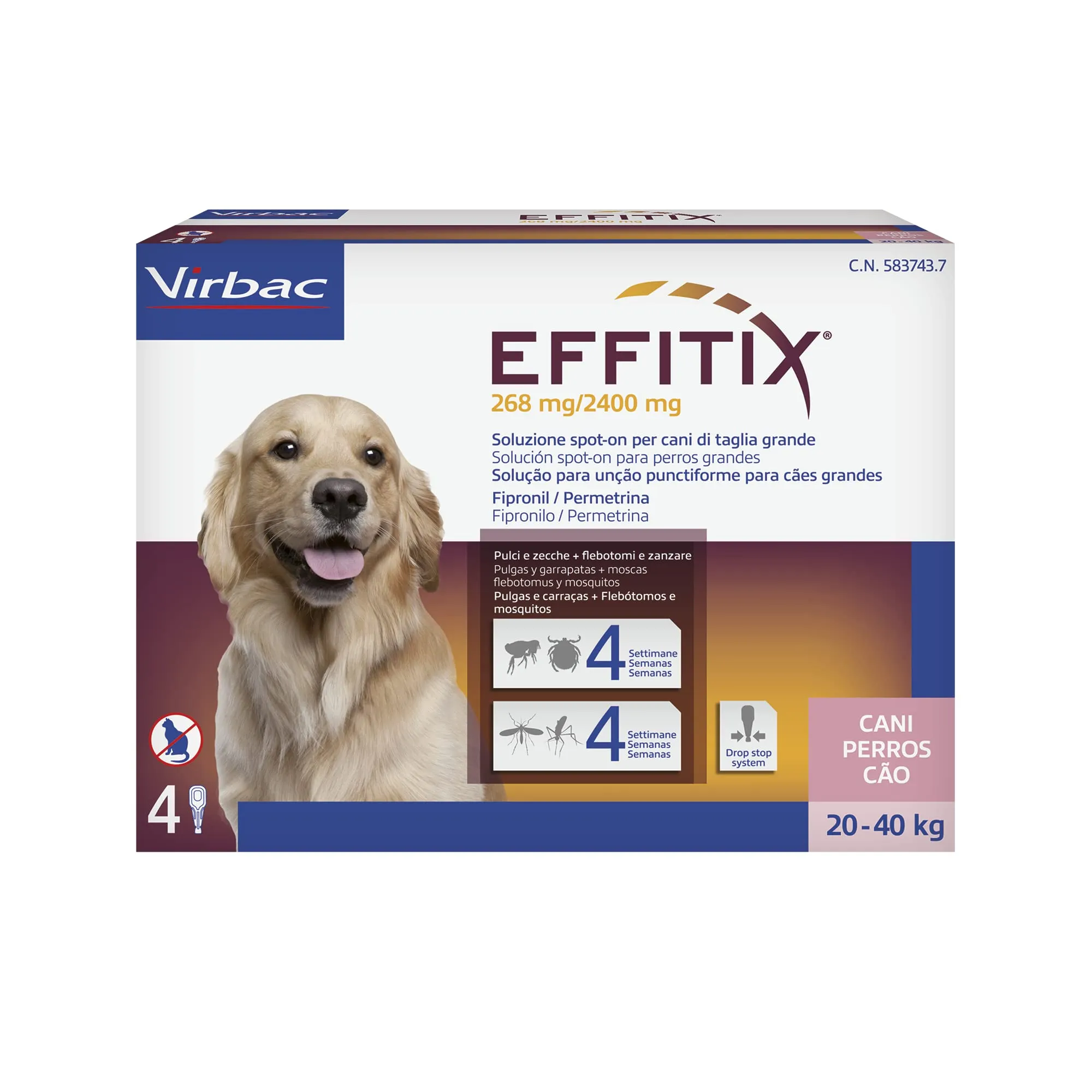 Effitix Large 20/40 kg (4 pipette)