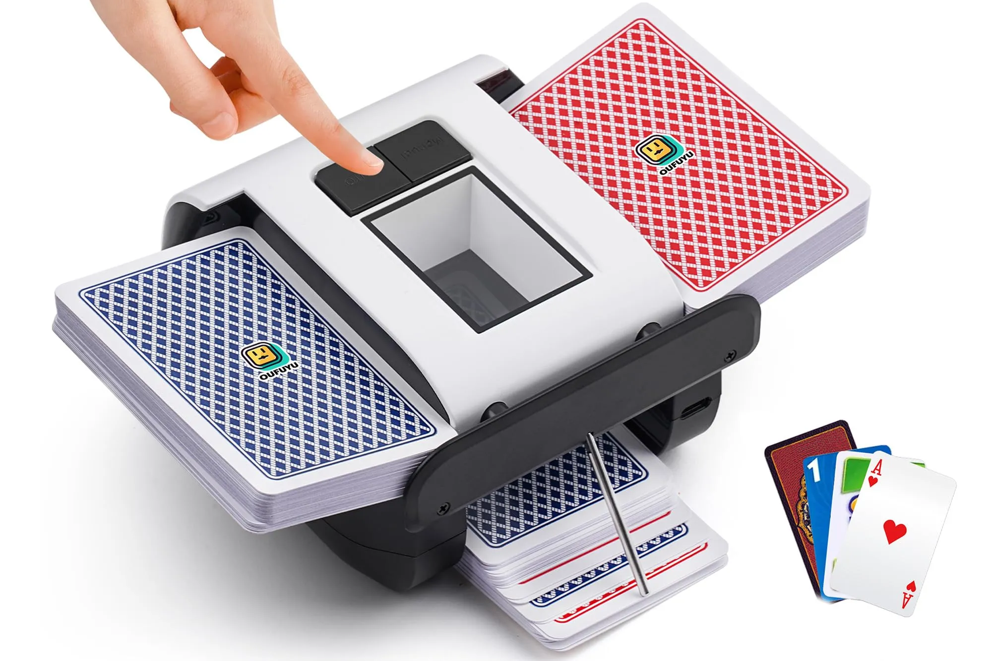OUFUYU Mischia Carte Automatico Elettrico Ricaricabile