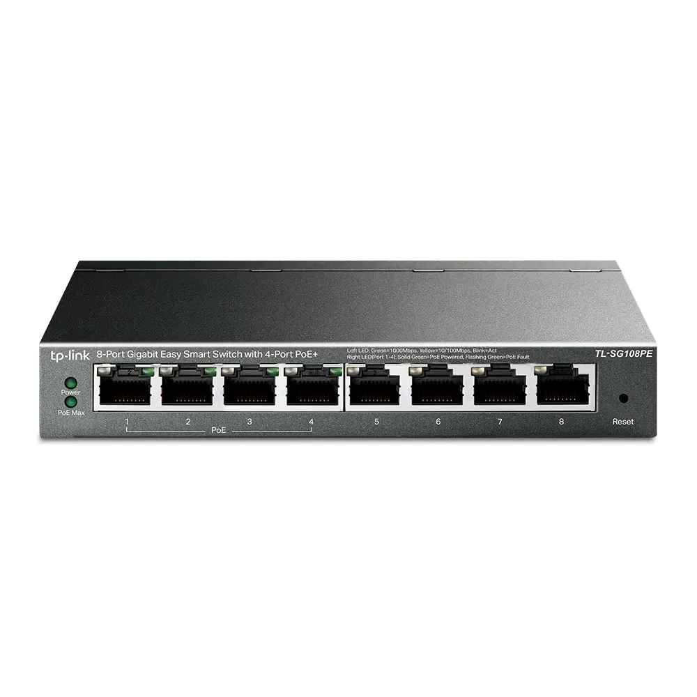 TP-Link TL-SG108PE Switch Gigabit Easy Smart PoE+