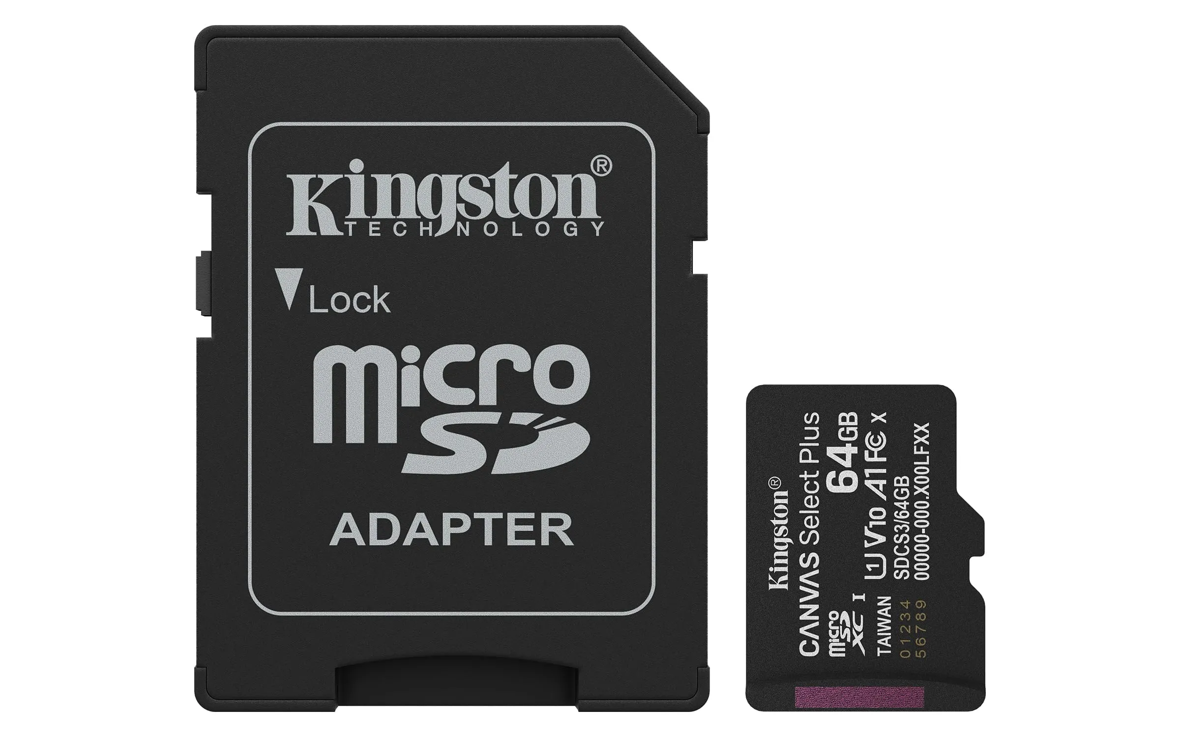 Kingston Canvas Select Plus 64GB microSDXC con Adattatore SD