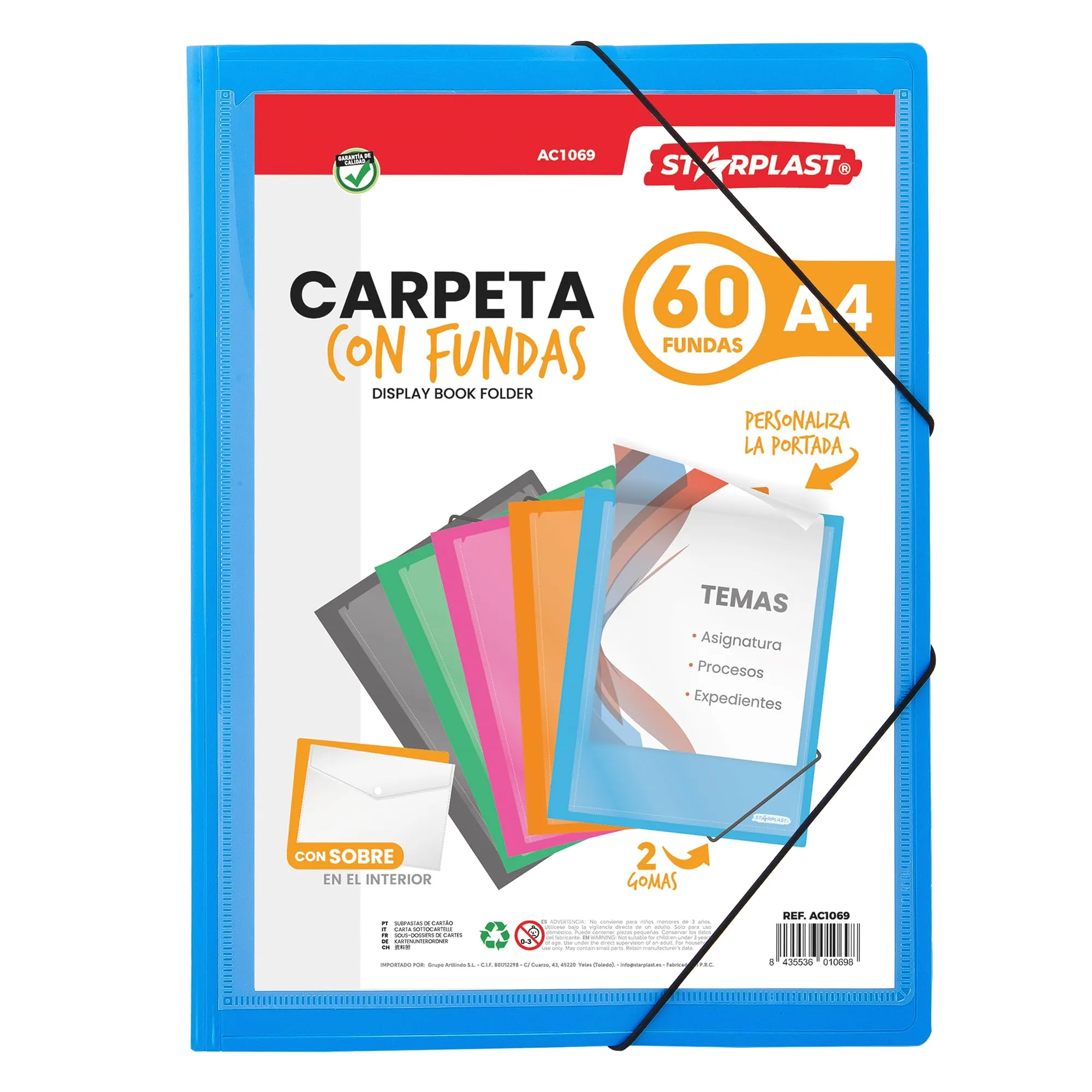 Starplast Cartelle Con Fodere - Cartelle in Plastica A4 Lilla