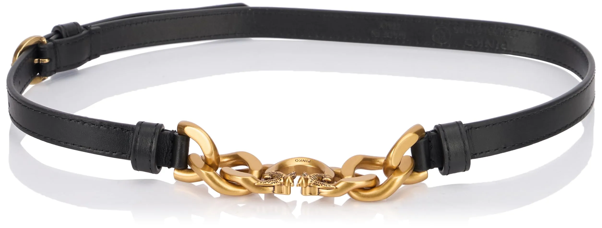 Cintura Pinko Love Night Chain H1 BELT in Pelle Cuoio