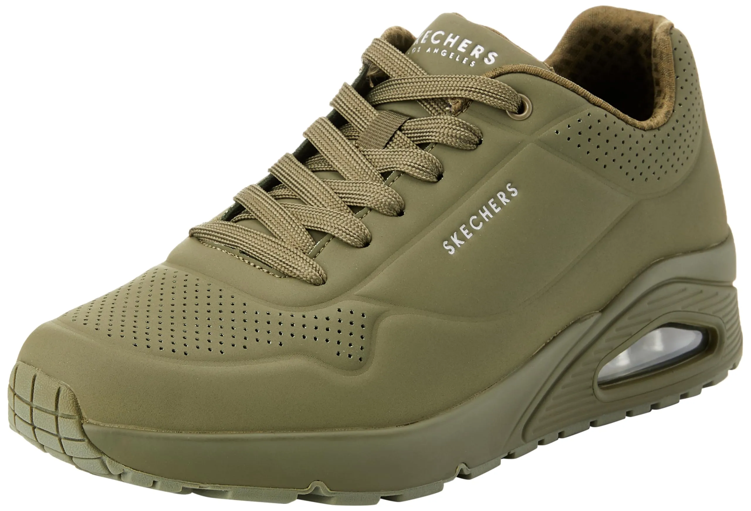 Skechers Sports Shoes Uomo, Green, 43 EU
