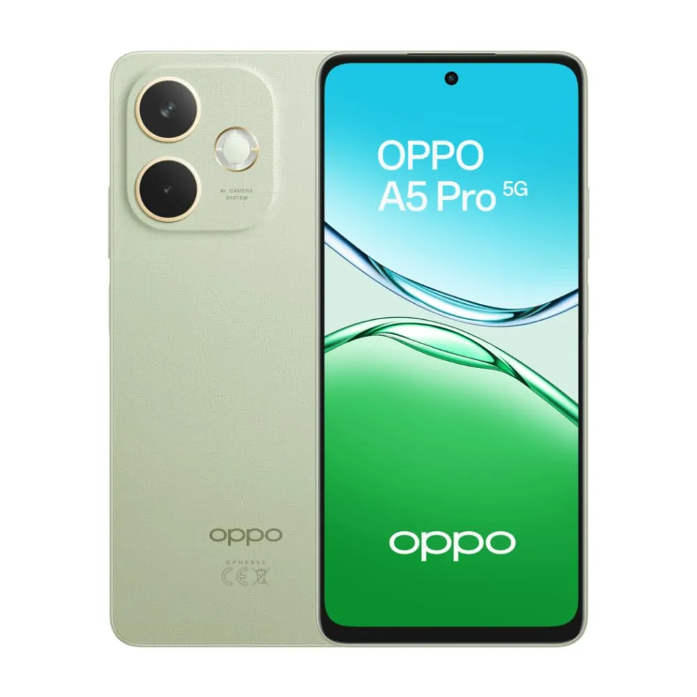OPPO A5 Pro 5G Olive Green - Smartphone 256GB, Display 120Hz e Fotocamera AI 50MP