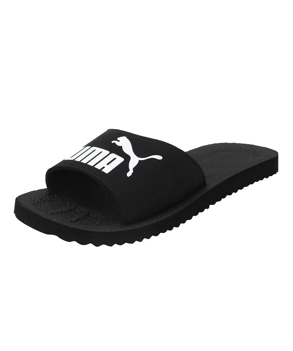 PUMA Purecat Slide Sandal Unisex-Adulto Black-White
