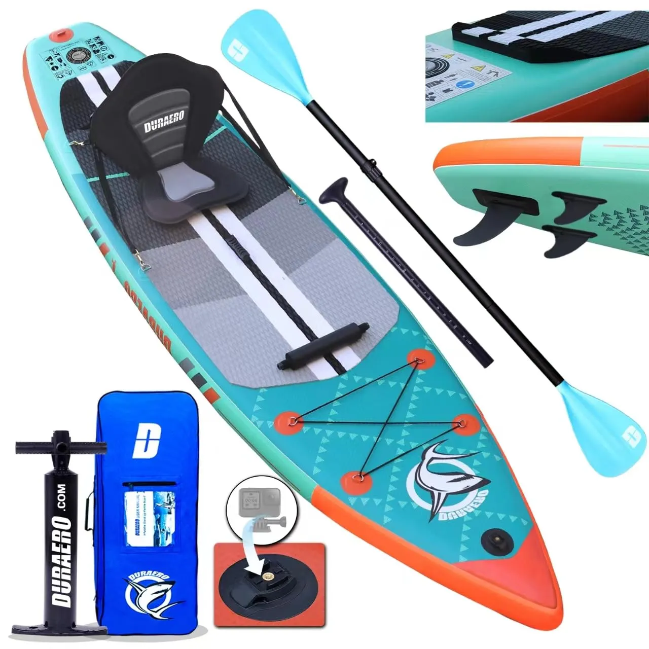 Tavola SUP Gonfiabile 330cm Verde Menta: Divertimento e Versatilità in Acqua
