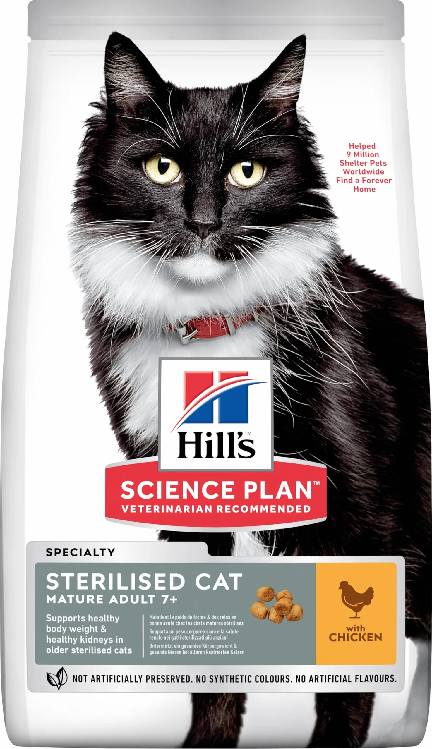Hill's Science Plan Mature Adult 7+ Sterilised Cat Pollo - 1.5 kg