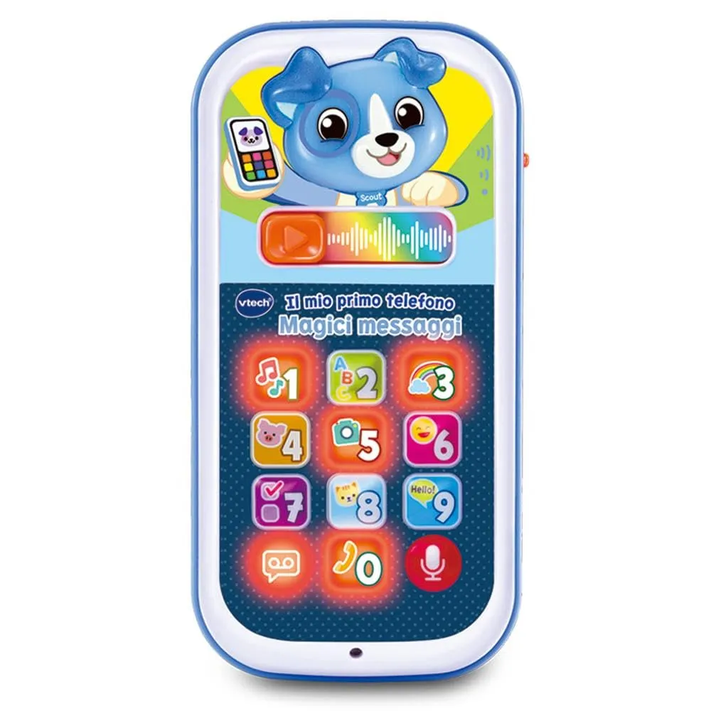 VTech Il Mio Primo Telefono - Magici Messaggi Blu