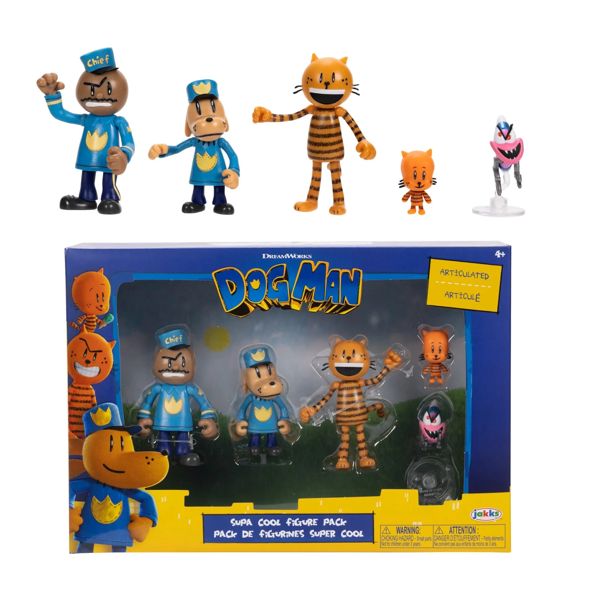 Dog Man Multipack - Set di Action Figures Articolate
