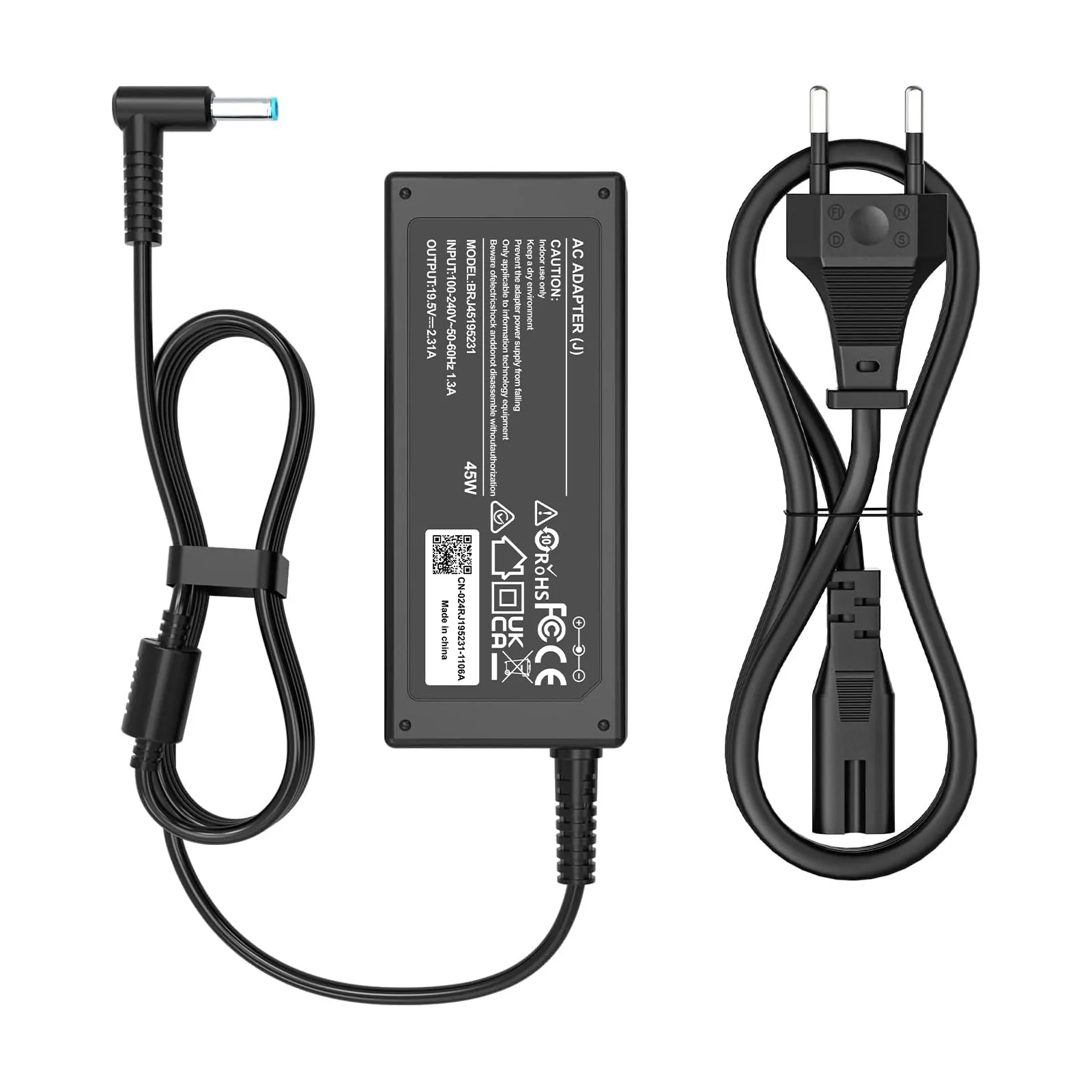 Alimentatore Caricatore Compatibile per HP 45W - Ricarica Rapida e Sicura