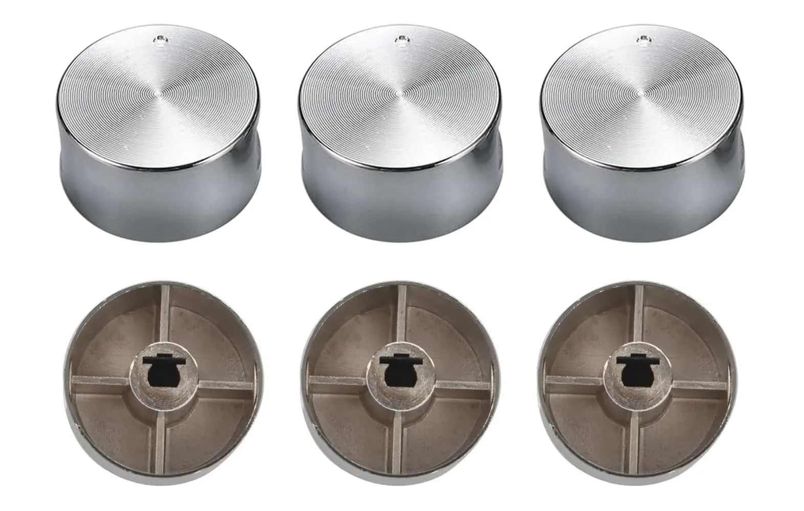 Set di 6 Manopole Universali per Forno e Piano Cottura a Gas - Diametro 6mm