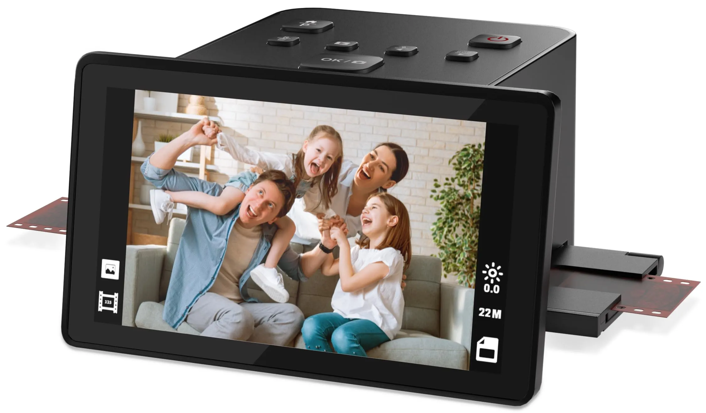Scanner per Negativi e Diapositive Digitale con Display LCD 5"