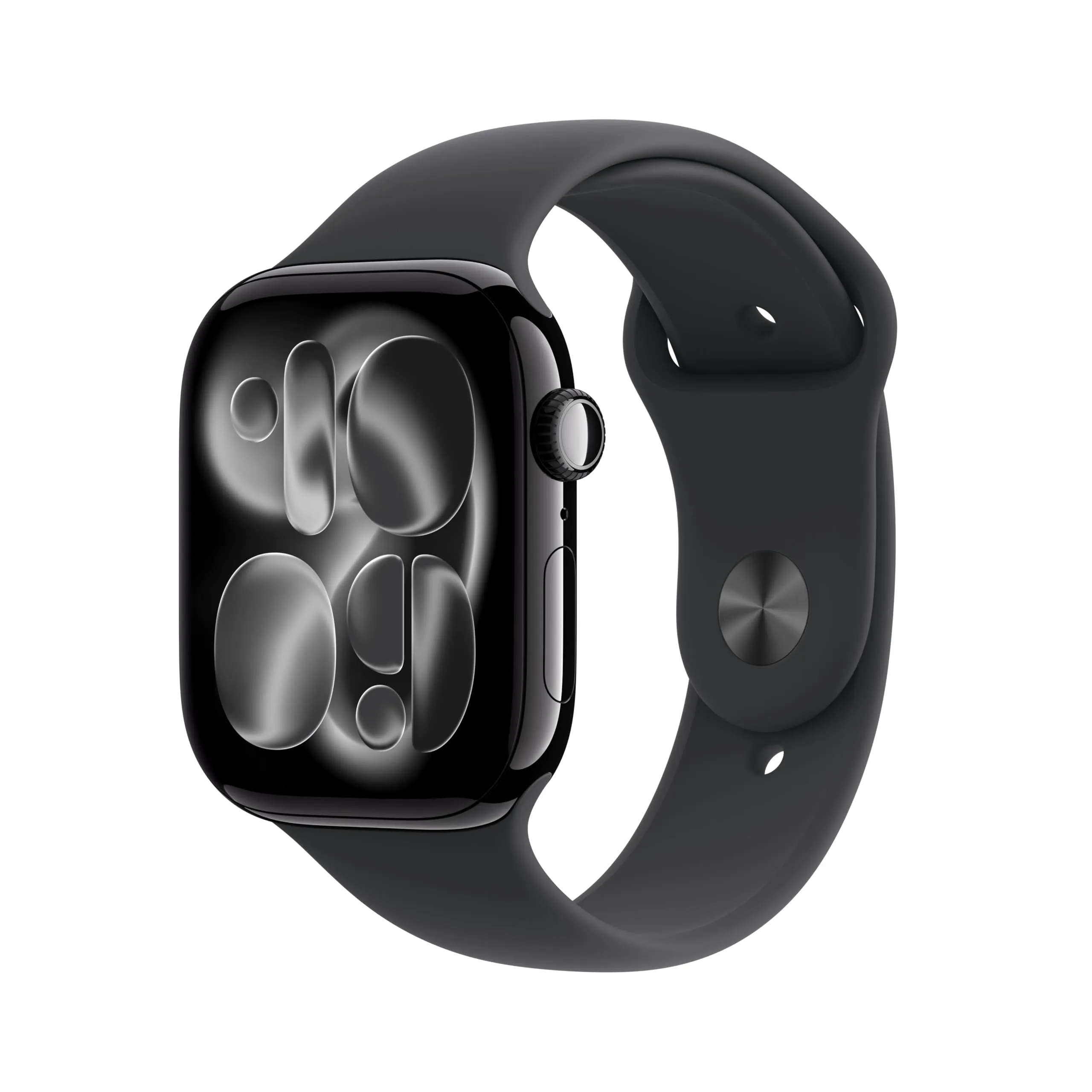 Apple Watch Series 11 GPS, 46mm, Alluminio Jet Black, Cinturino Sport Nero
