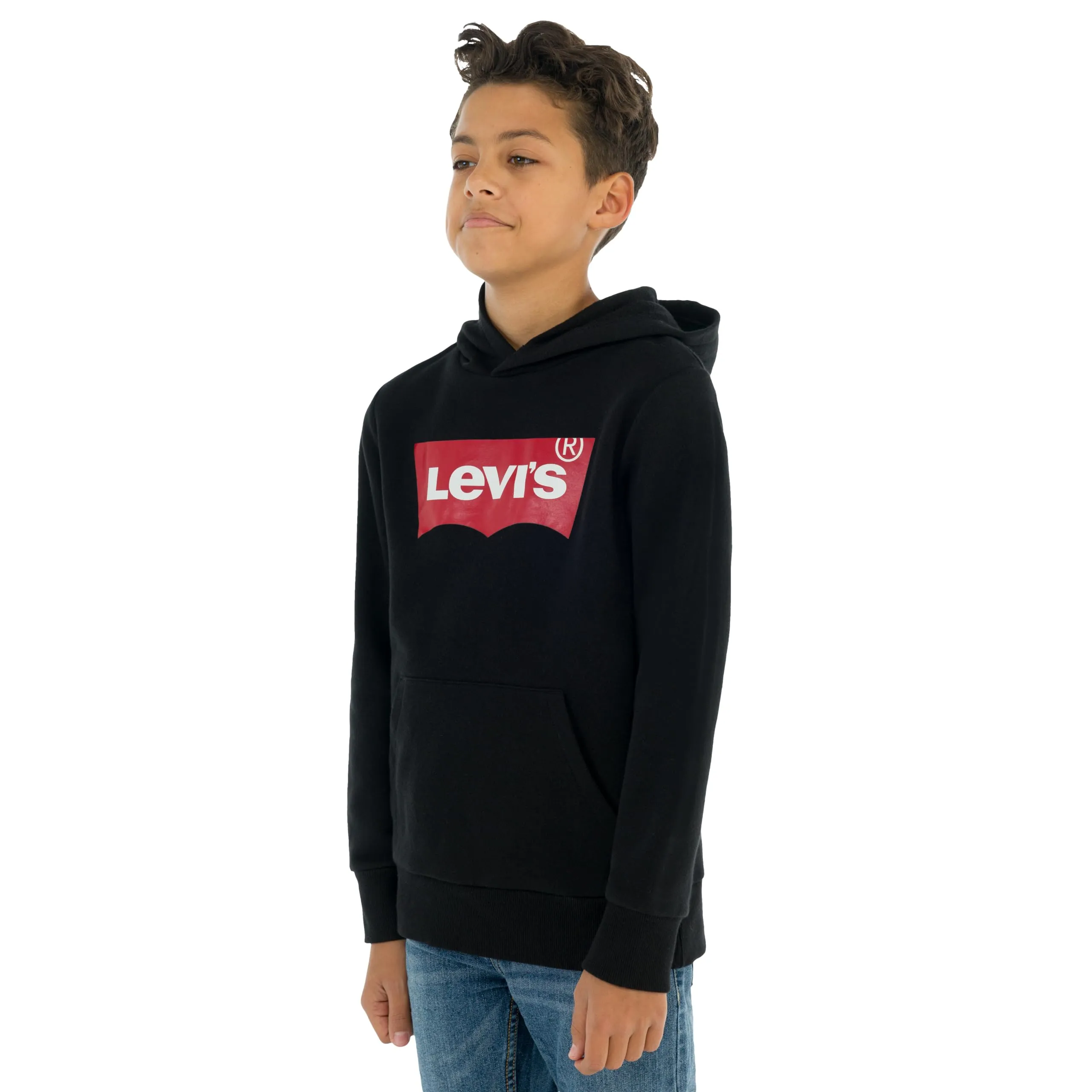 Levi's LVB Batwing Screenprint Hoodie Felpa con Cappuccio Bambini e ragazzi