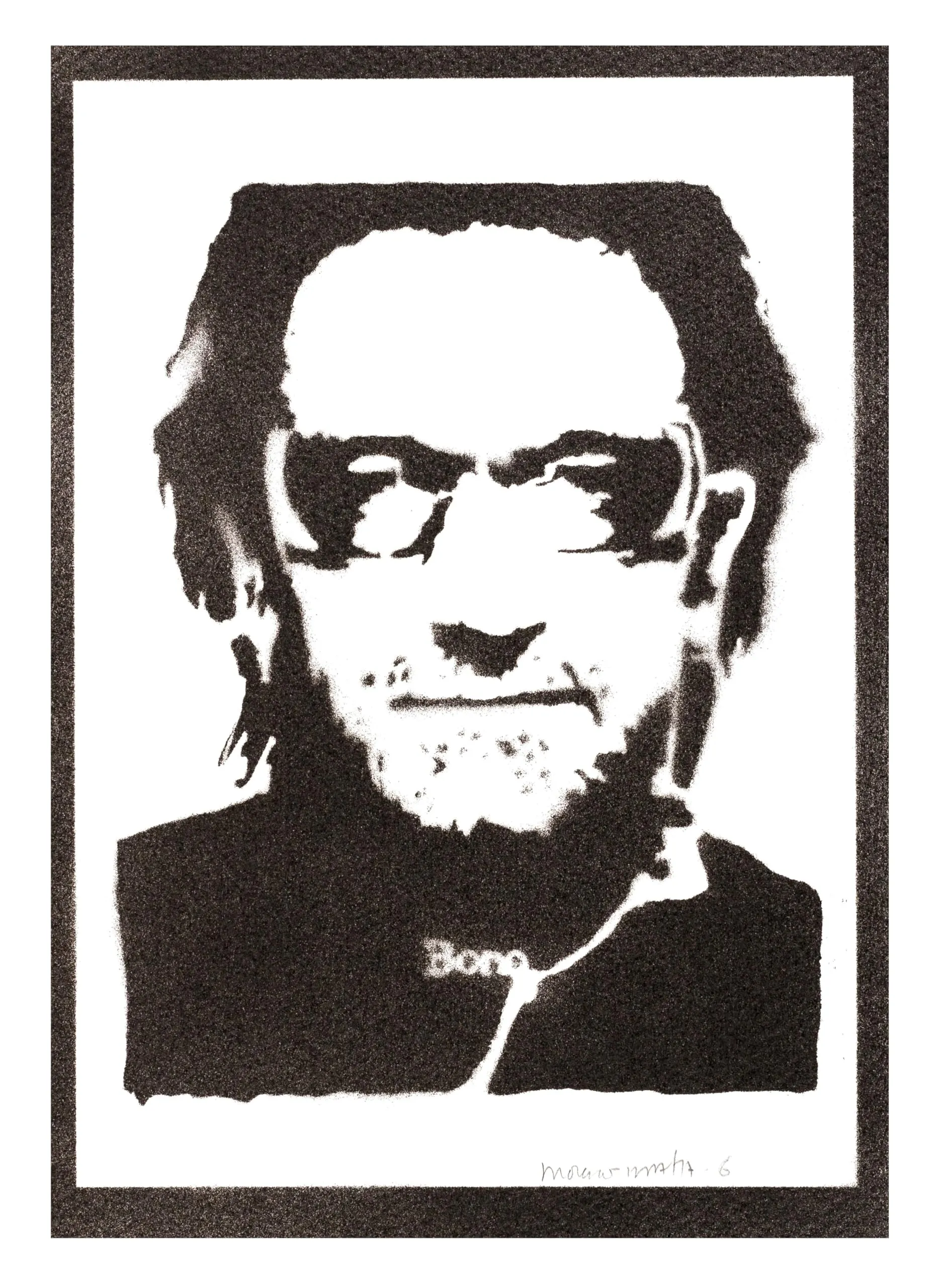 Moreno Mata - Autentico Graffiti Fatto a Mano "Bon..." - Poster Artistico Numerato