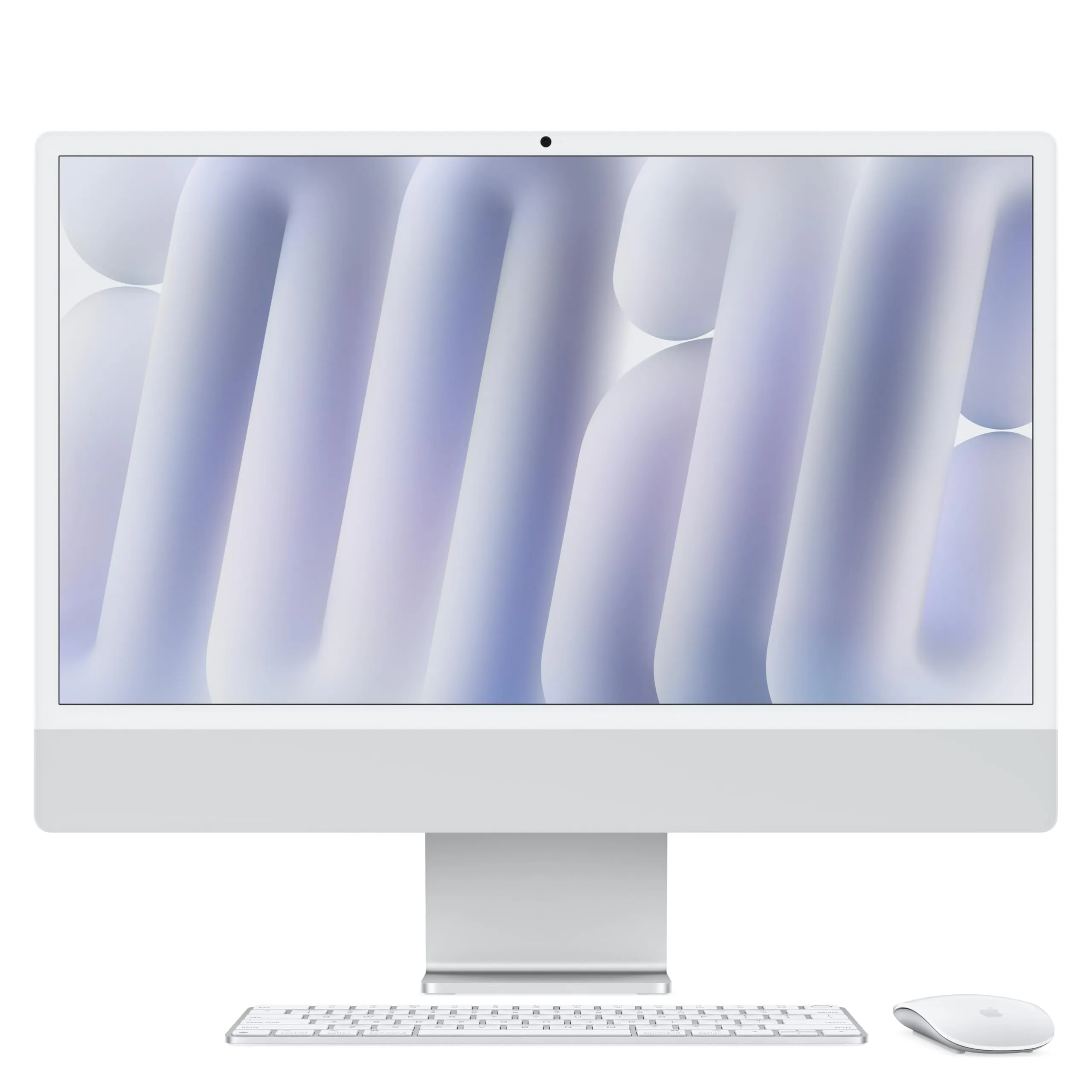 Apple iMac 24" (M4, 2024) - Argento, Vetro nanotexture, 16GB RAM, 256GB SSD