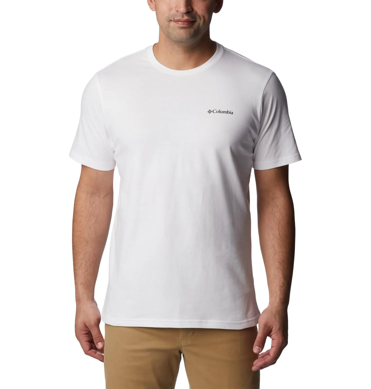 Columbia North Cascades Maglia a Maniche Corte da Uomo - Bianca