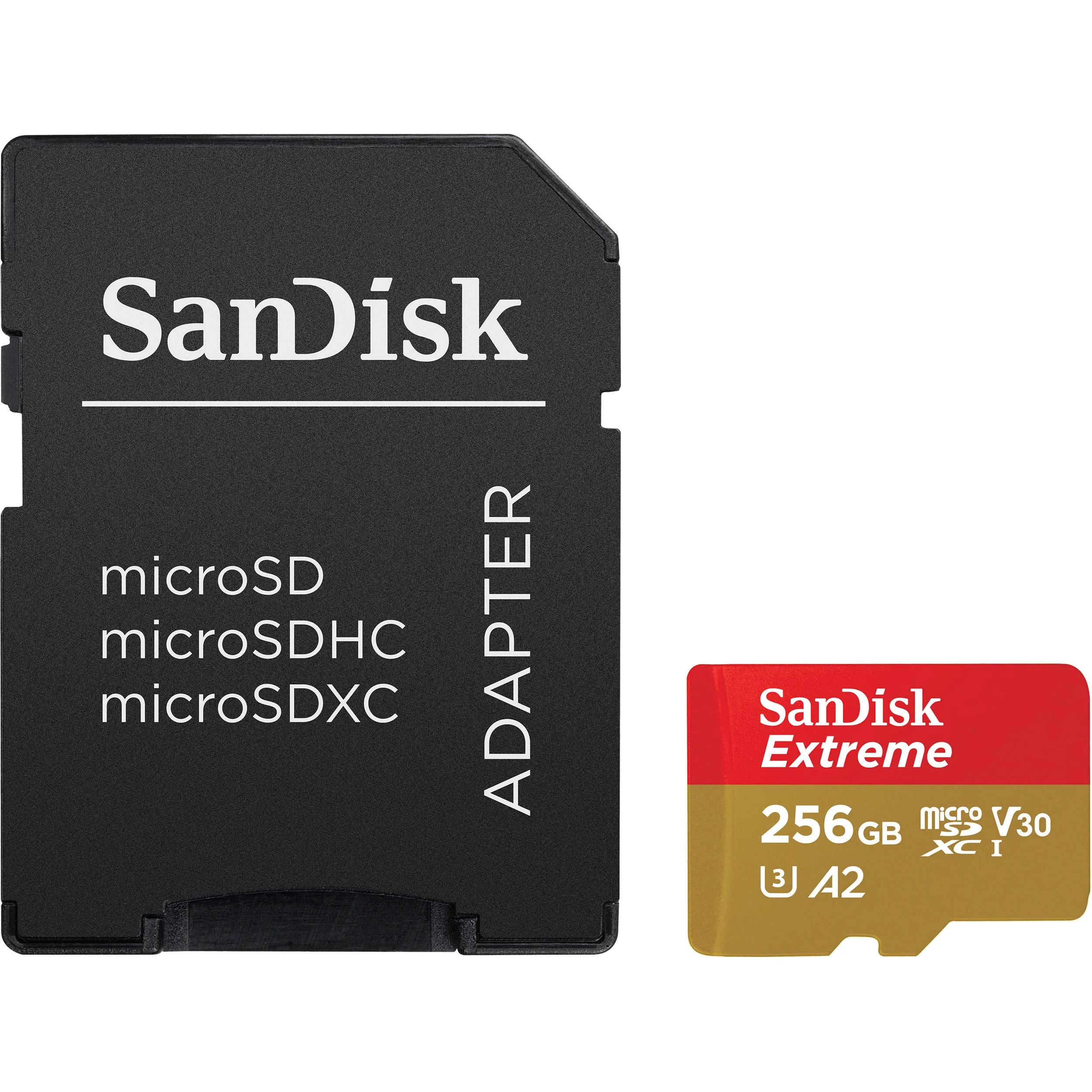 SanDisk Extreme 256GB MicroSDXC UHS-I U3 V30 A2
