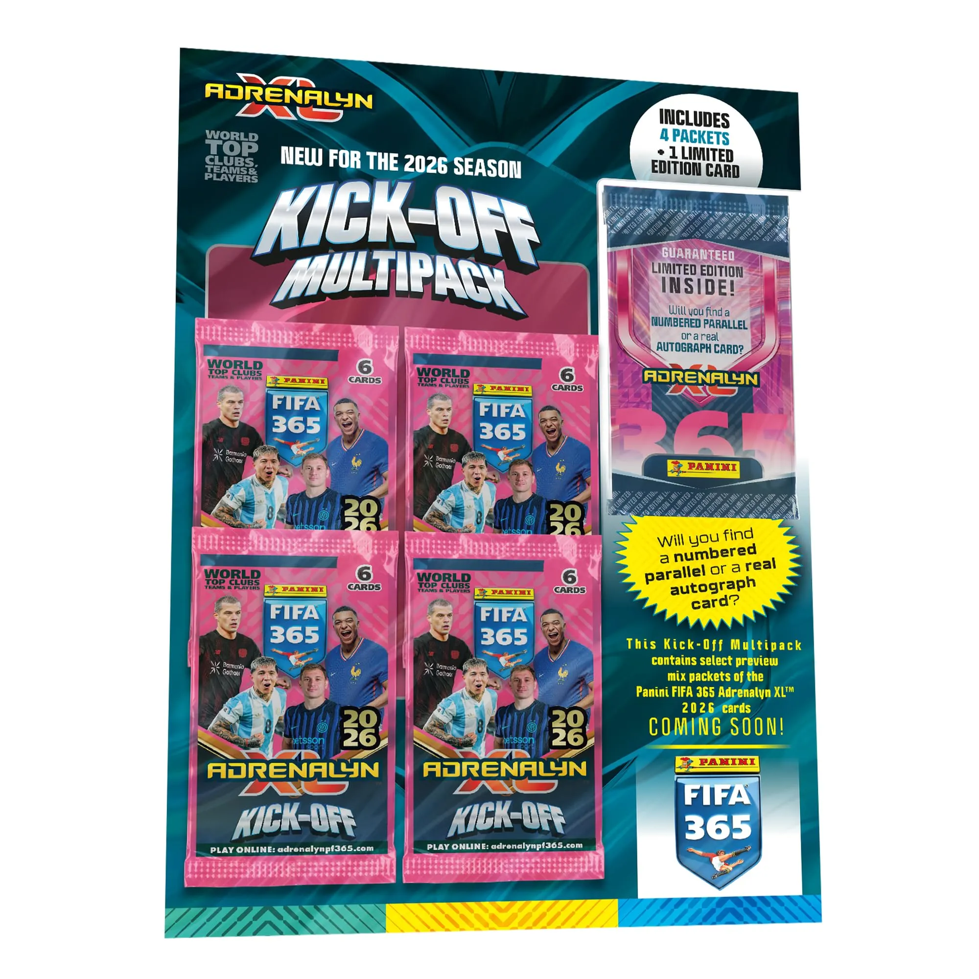Panini FIFA 365 2026 Adrenalyn XL - Confezione Multipla Kick-off