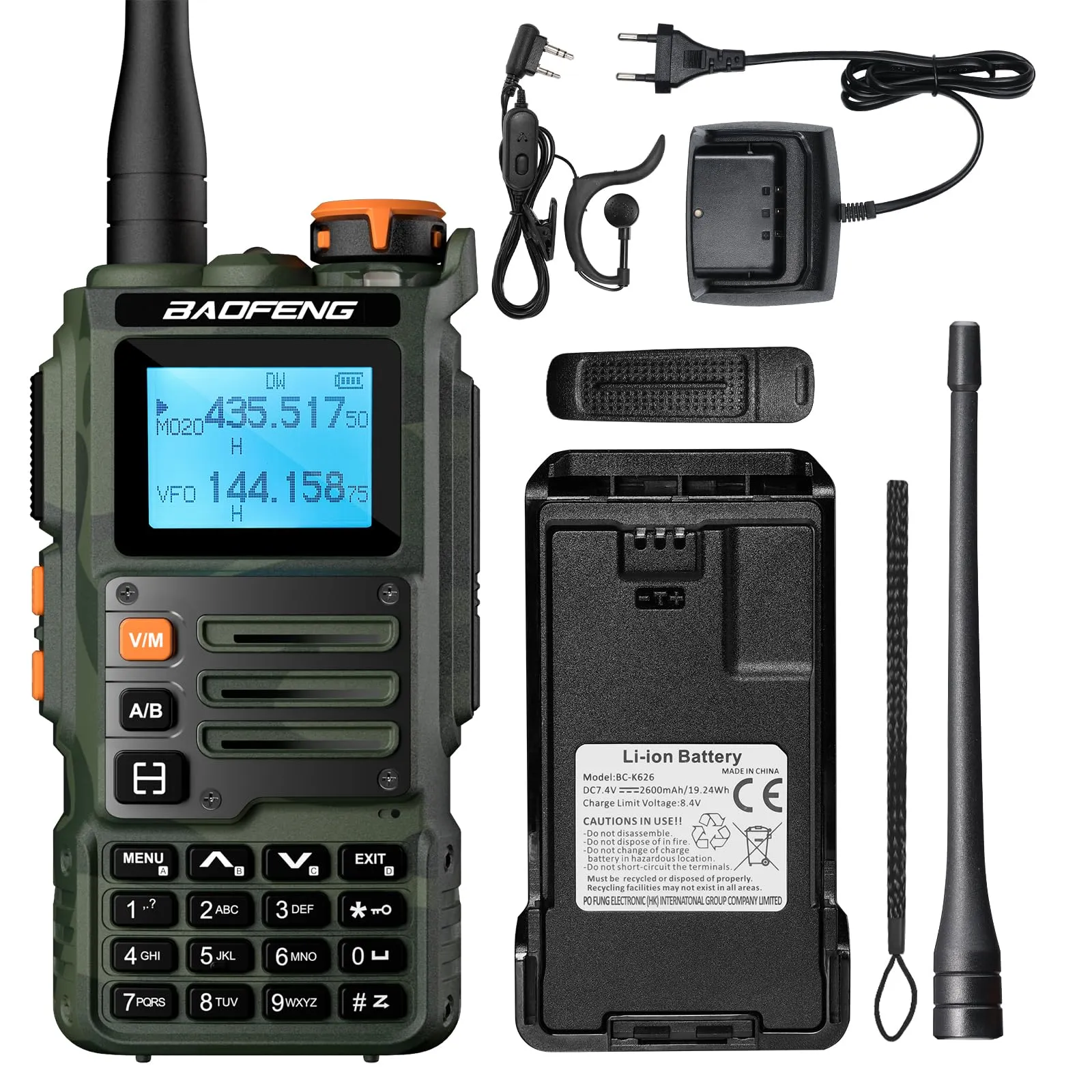 BAOFENG K63 Walkie Talkie Tri-Band 6W
