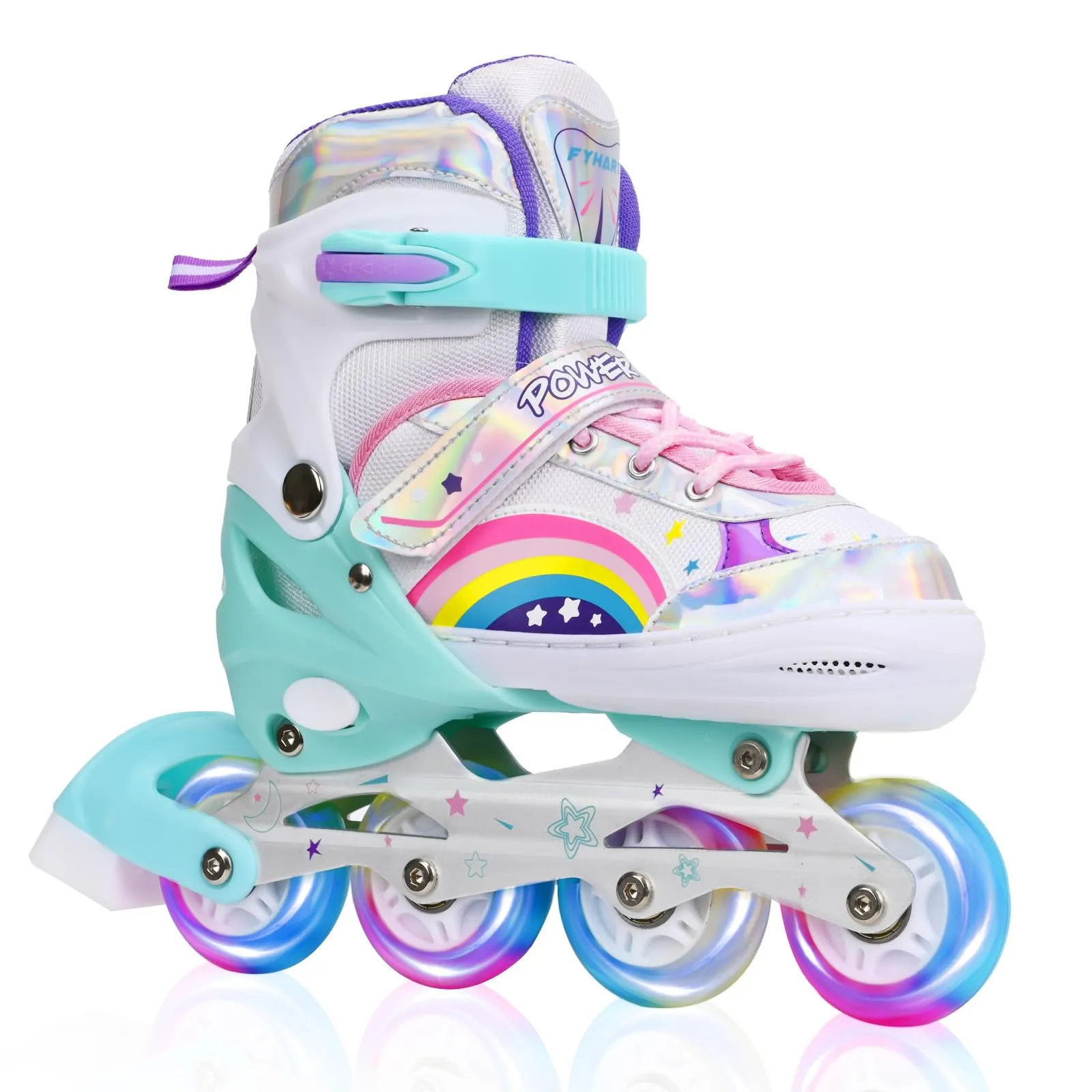 Pattini in Linea Regolabili per Bambini e Adulti - Arcobaleno