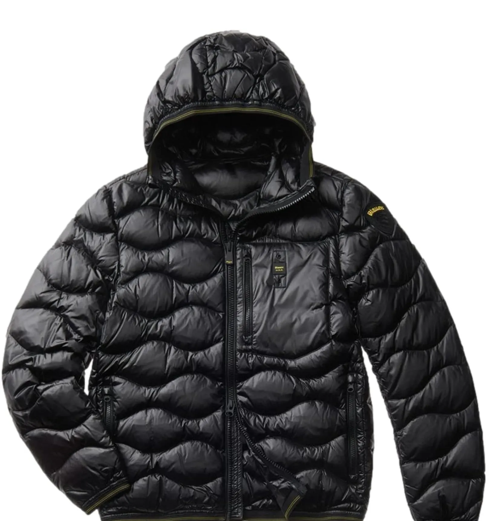Blauer Piumino Uomo Onde Wave Nero