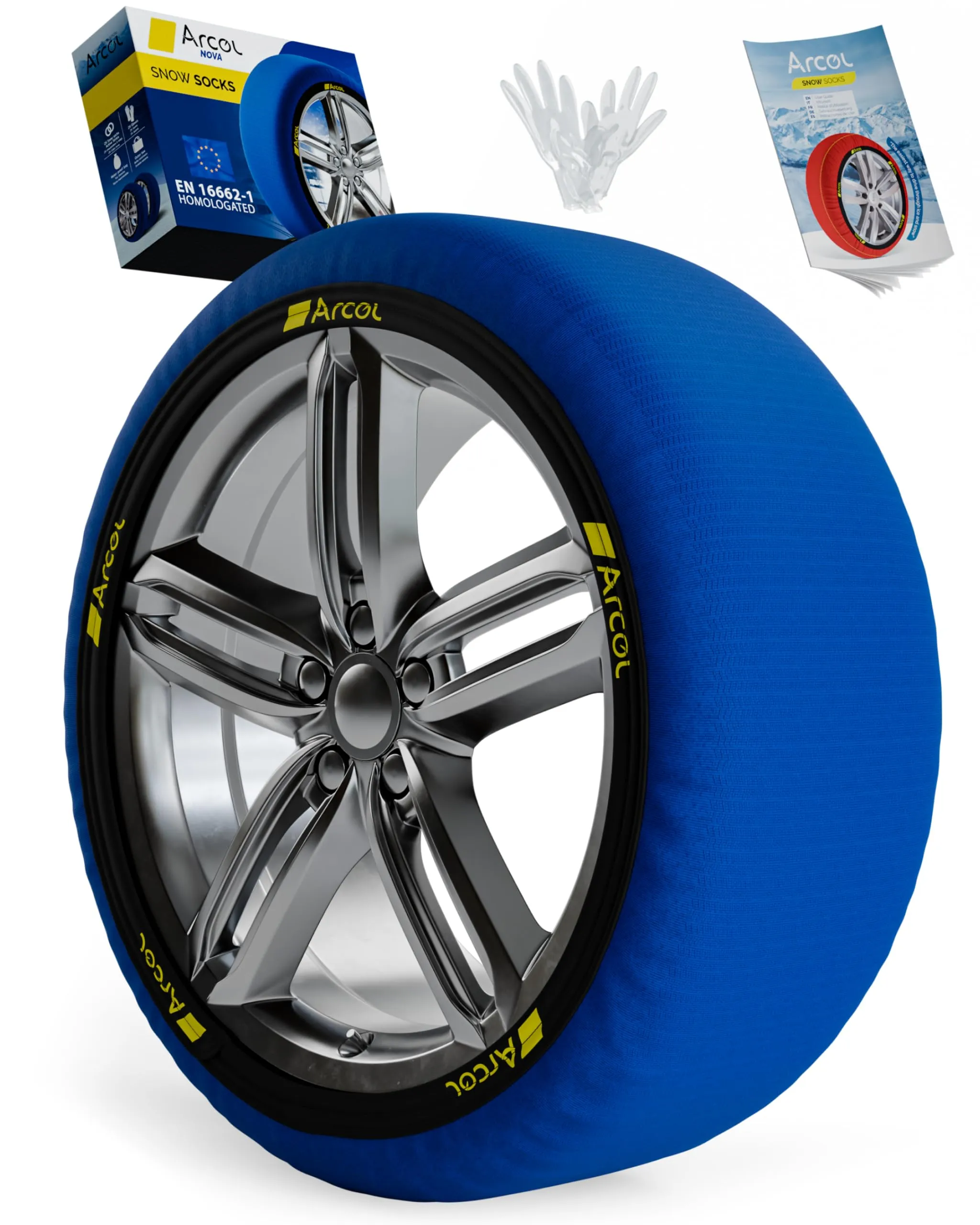 ARCOL Calze da Neve Omologate EN 16662-1 Taglia L