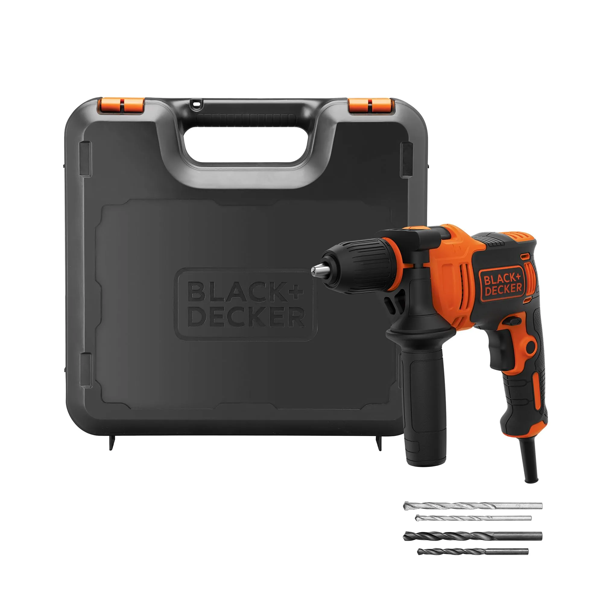 BLACK+DECKER BEH710K-QS Trapano a Percussione 710W con Kitbox e Accessori
