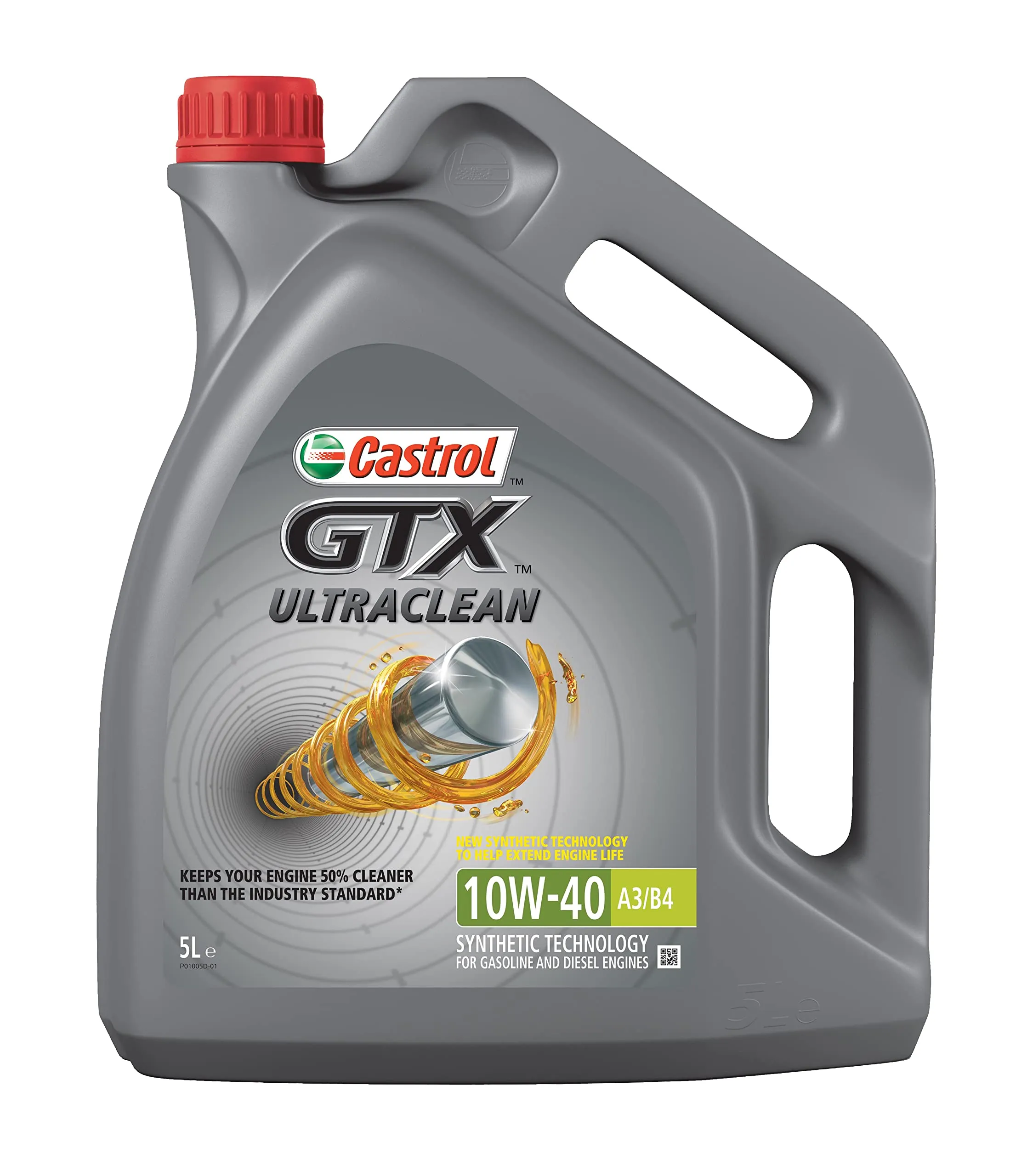 Castrol GTX 10W-40 A3/B4 Olio Motore 5 Litri