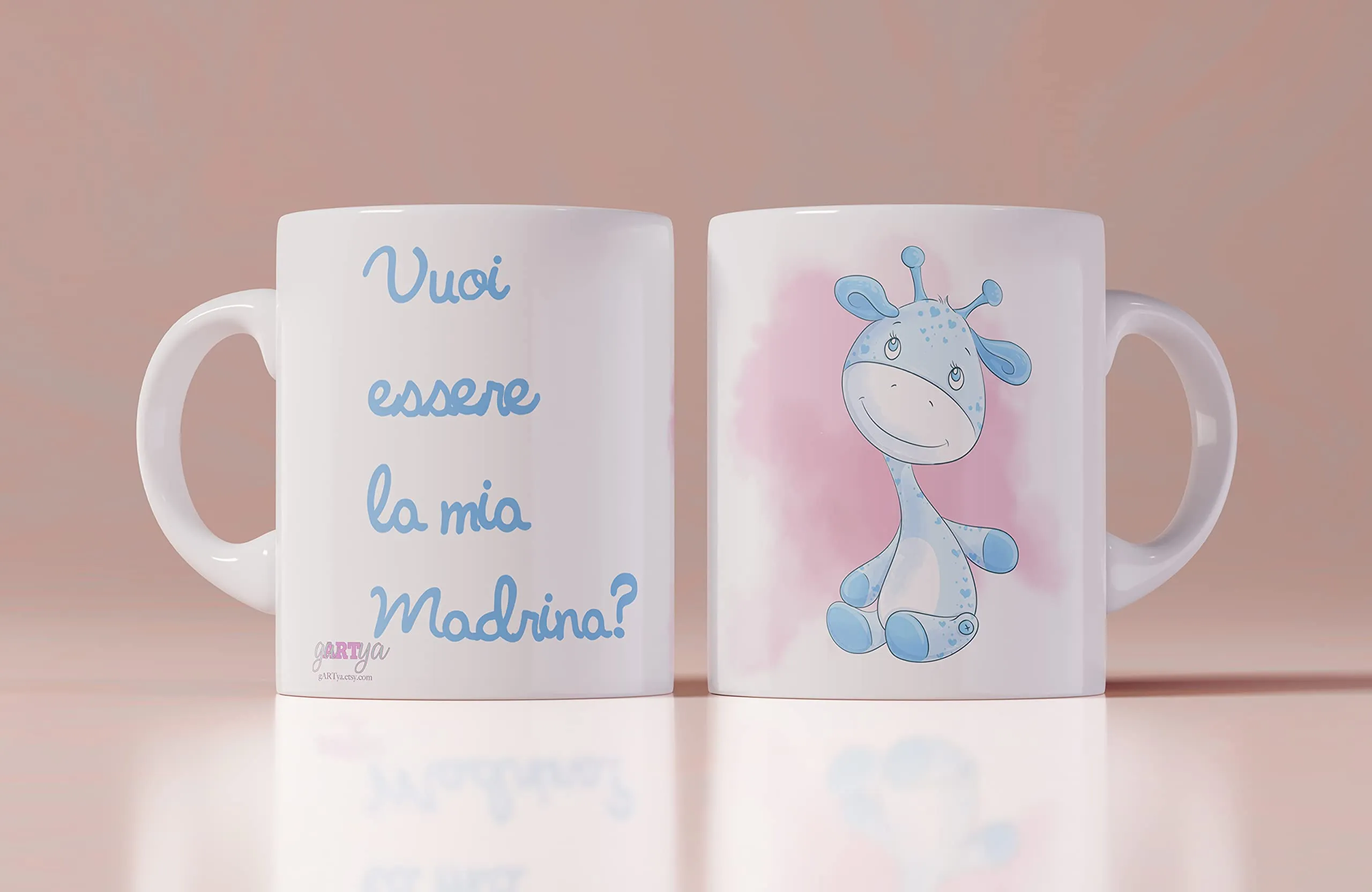 Tazza Personalizzata Vuoi Essere la Mia Madrina? - Regalo Ricordo Battesimo