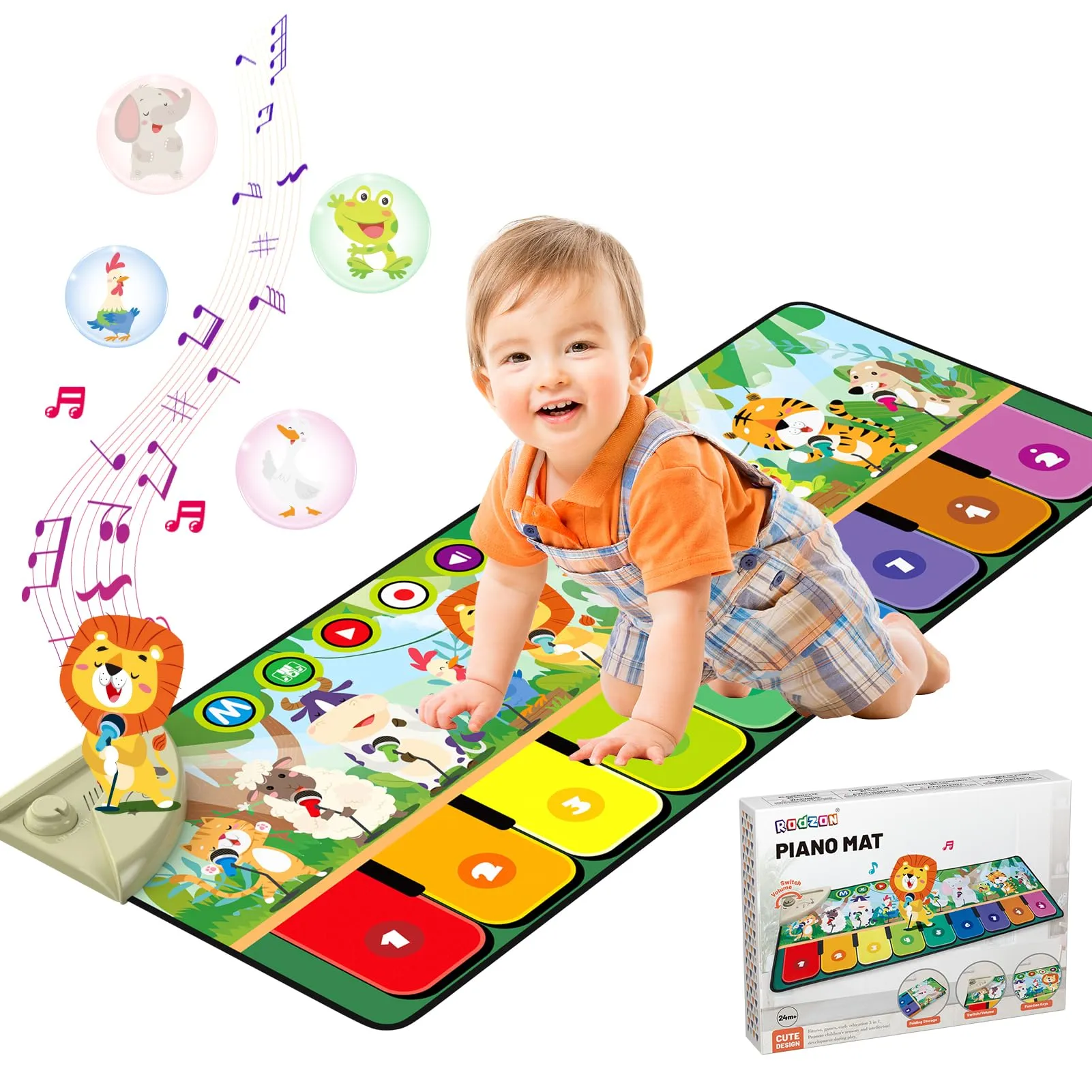 Tappetino Musicale per Bambini con Animali