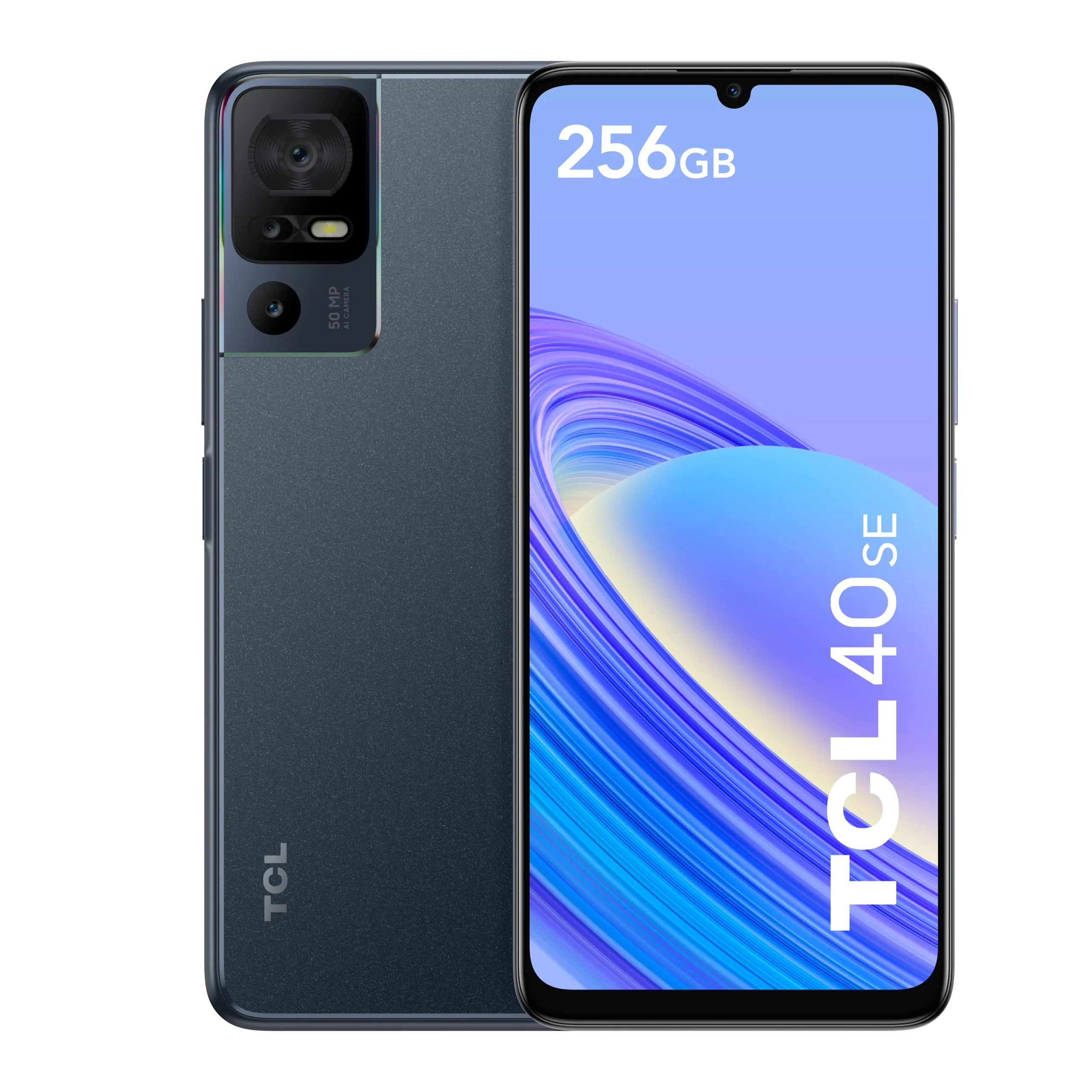 TCL 40 SE Grigio Scuro - Smartphone 6.75" HD+, 6GB RAM, 256GB ROM