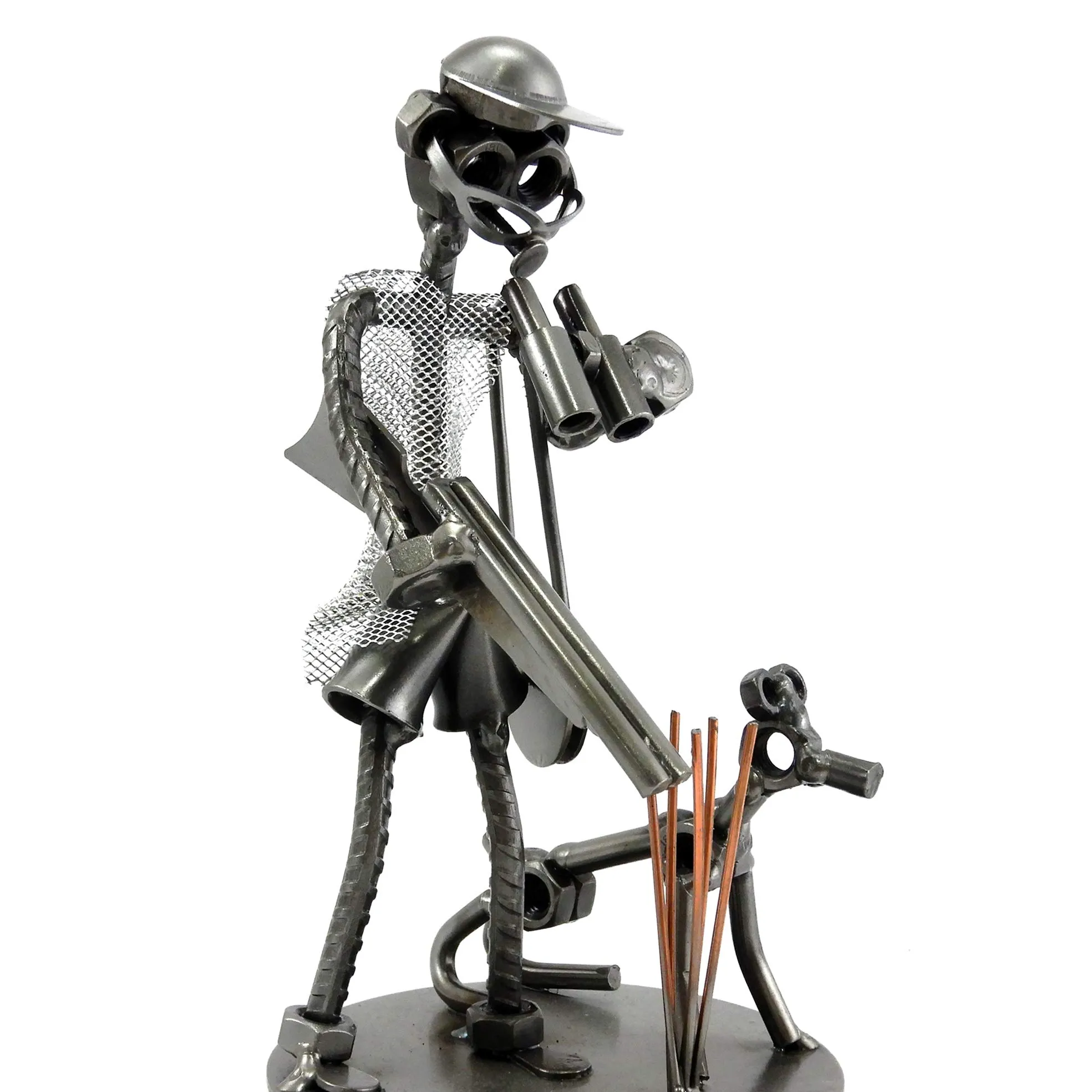 Cacciatore in Metallo con Viti, Bulloni e Chiodi - Metal Idea