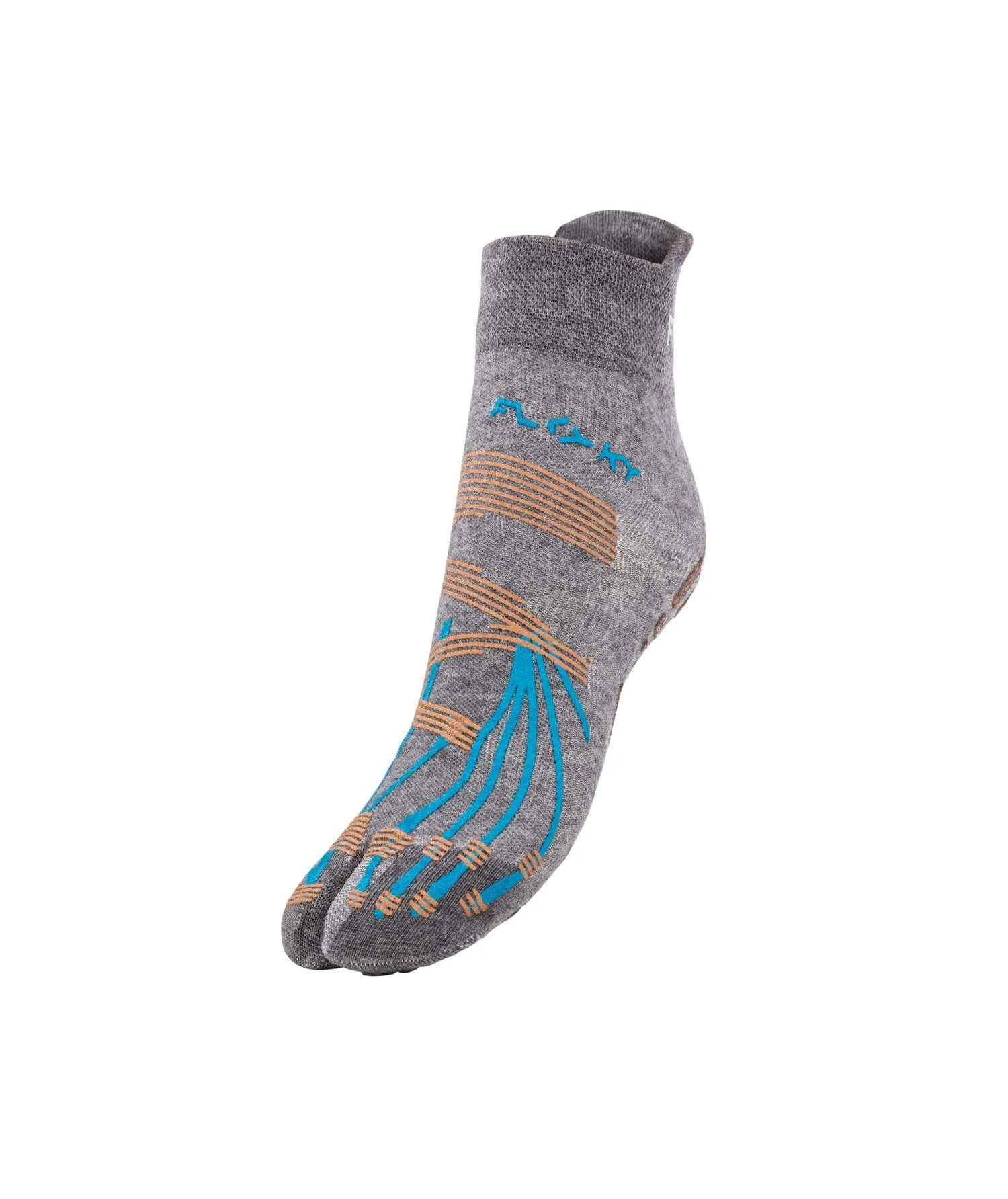 FLOKY Calze Yoga Sensitive Alluce Separato Antracite Taglia M