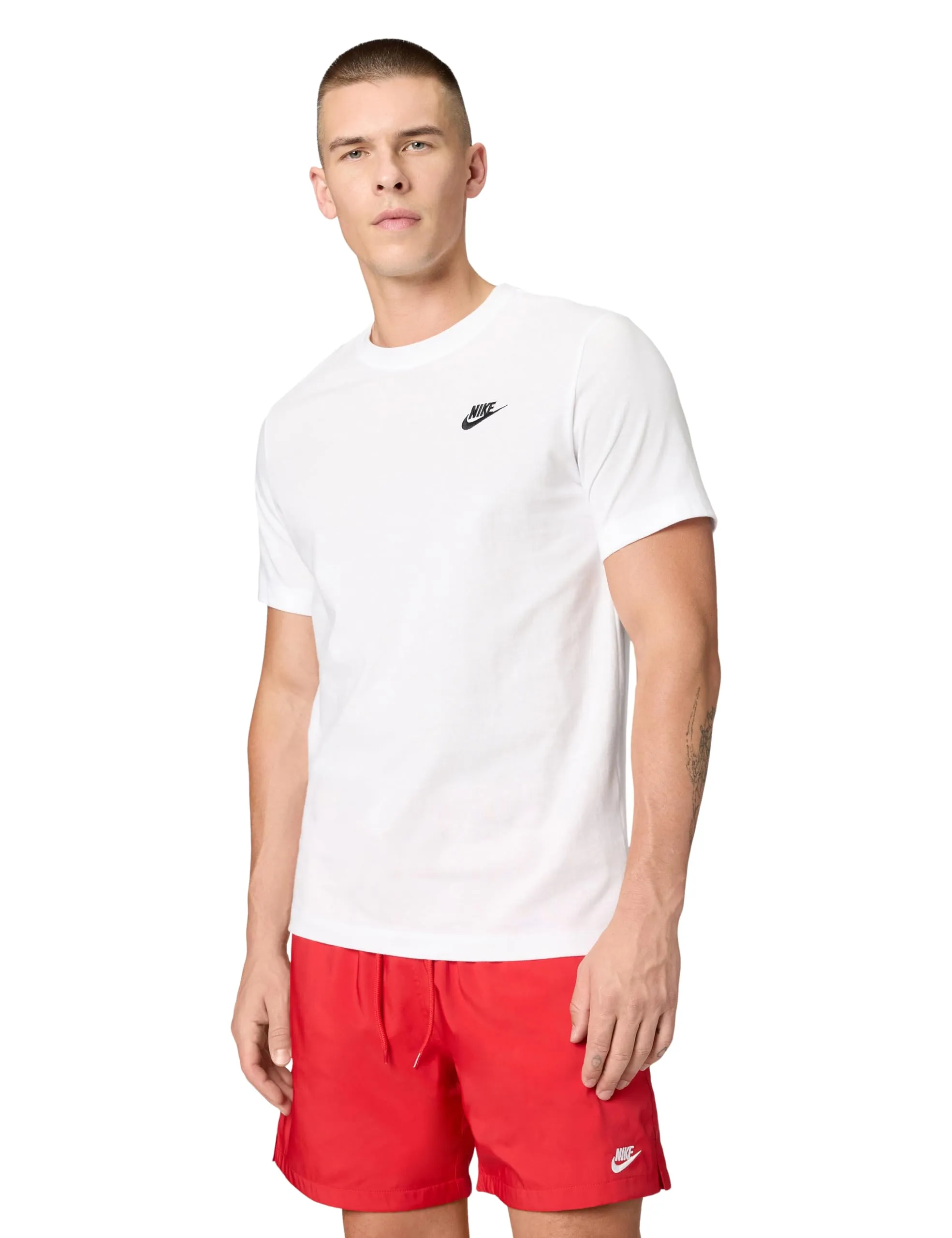 Nike NSW Club Tee Maglietta Uomo - Bianco/Nero