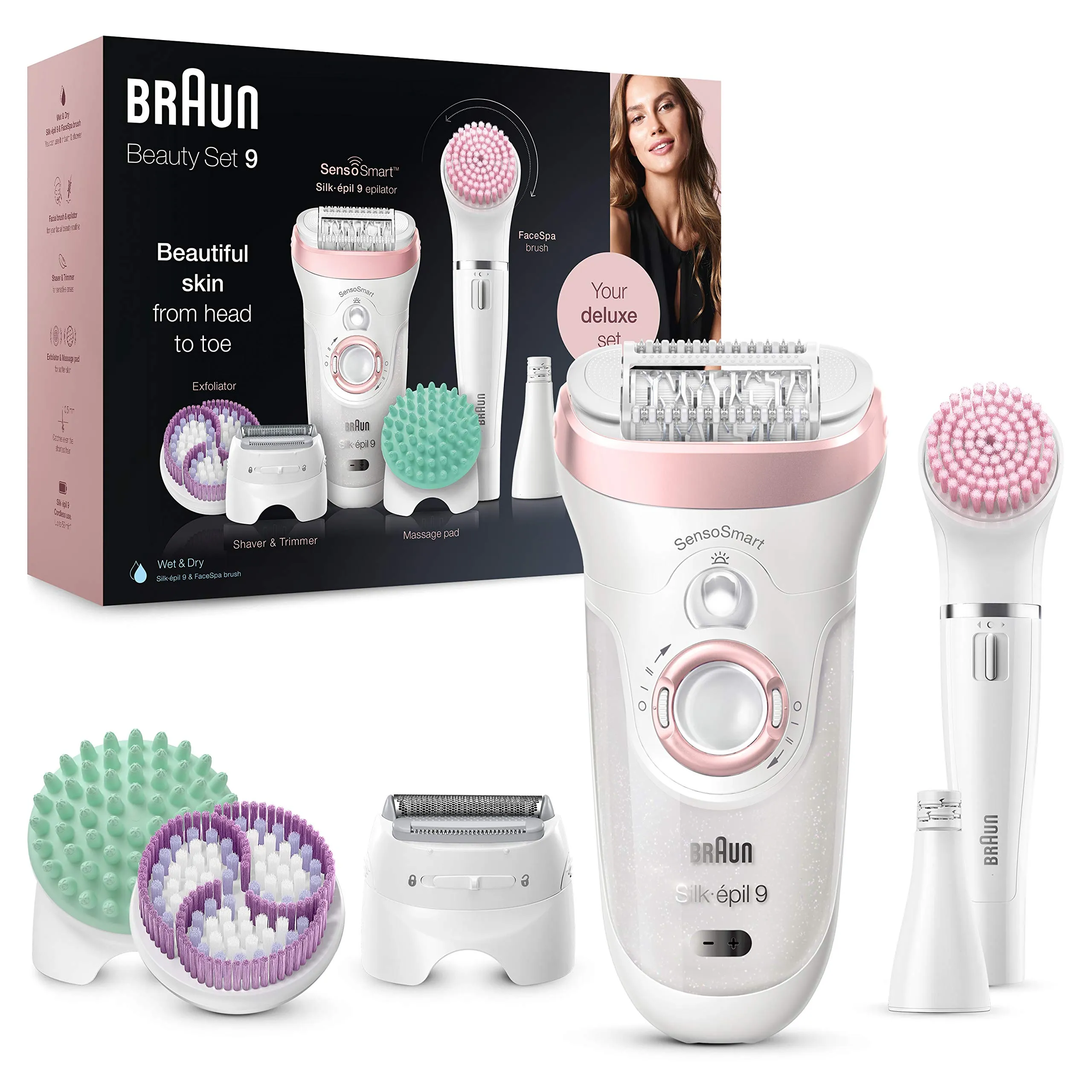 Braun Silk-épil 9-985 Epilatore Elettrico Donna con 7 Accessori