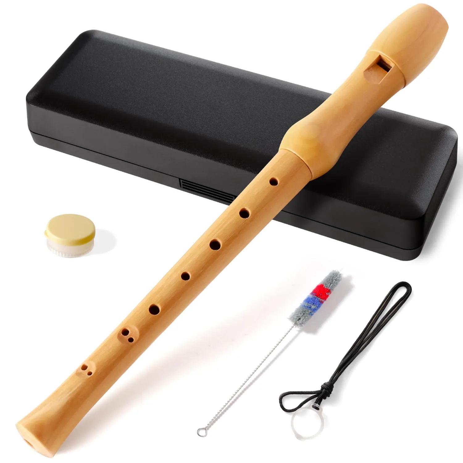 Fansjoy Flauto Dolce Soprano in Do, Diteggiatura Barocca, con Accessori