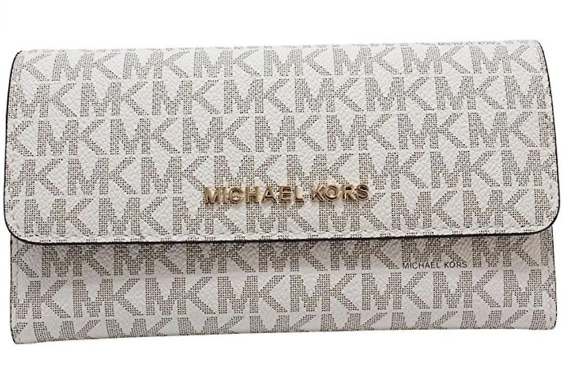 Michael Kors Jet Set Travel Large Trifold Wallet - Giallo