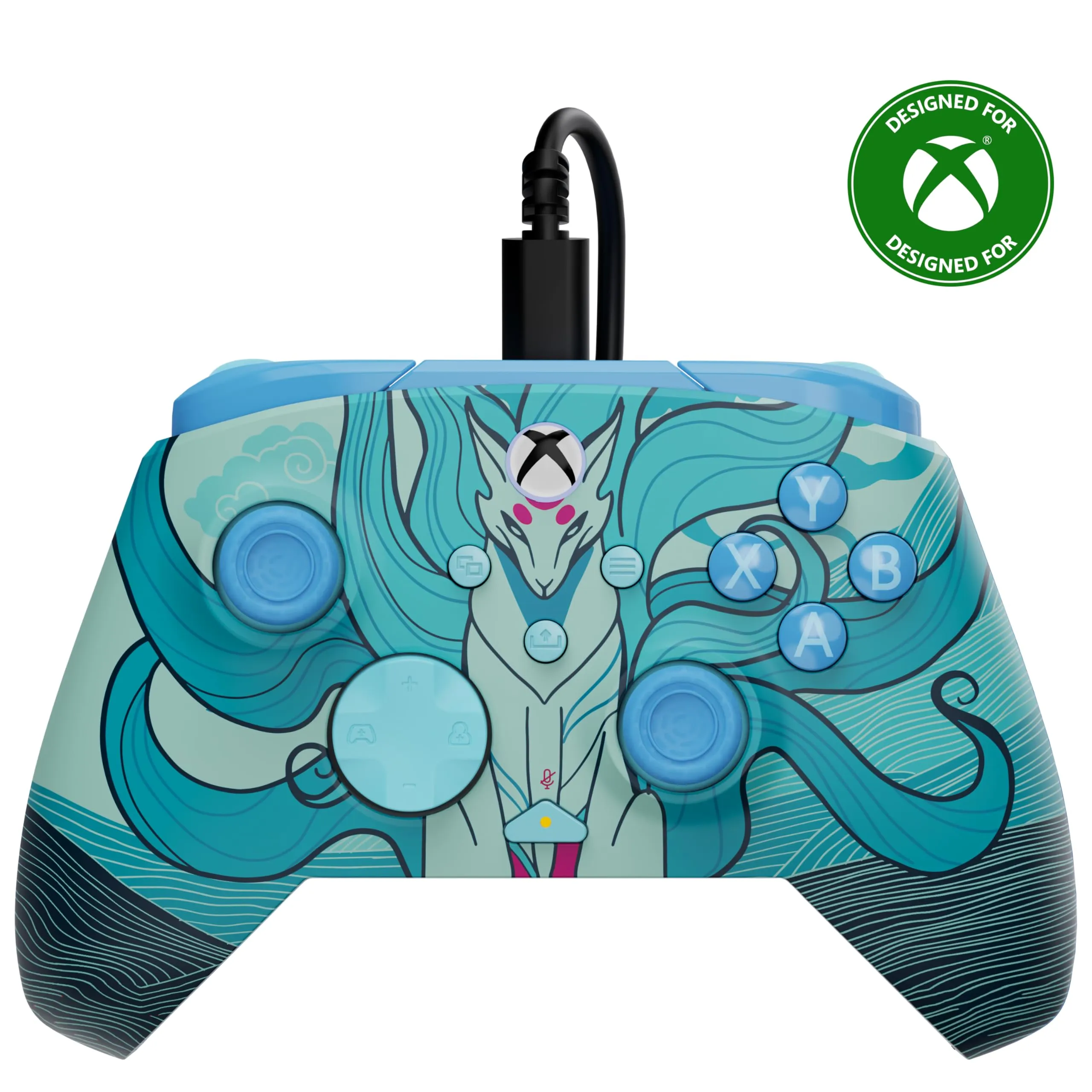 Turtle Beach Rematch Advanced Blue Kitsune Controller da gaming con cavo per Xbox e PC