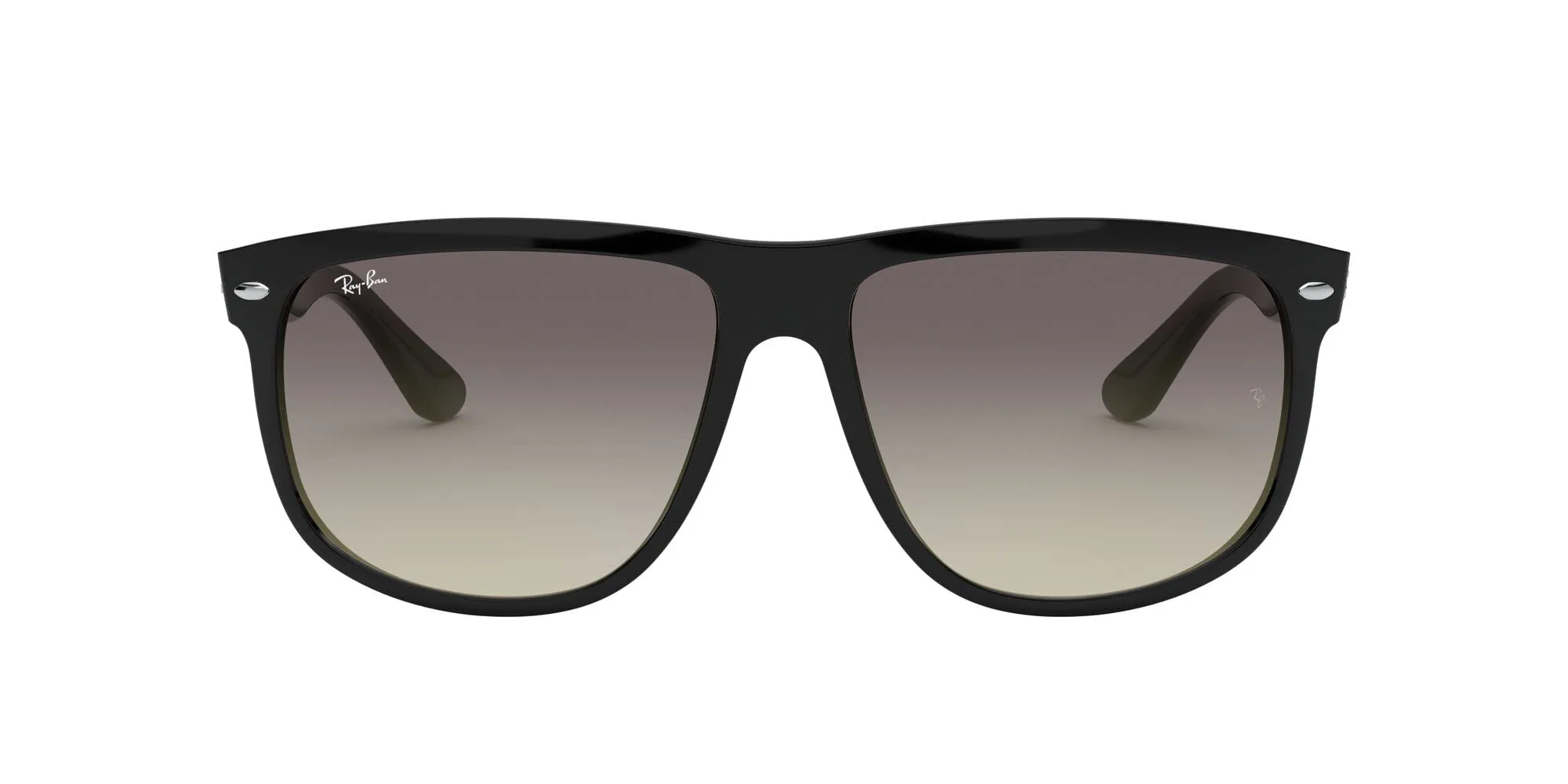 Ray-Ban Occhiali da sole unisex neri con lenti grigie sfumate