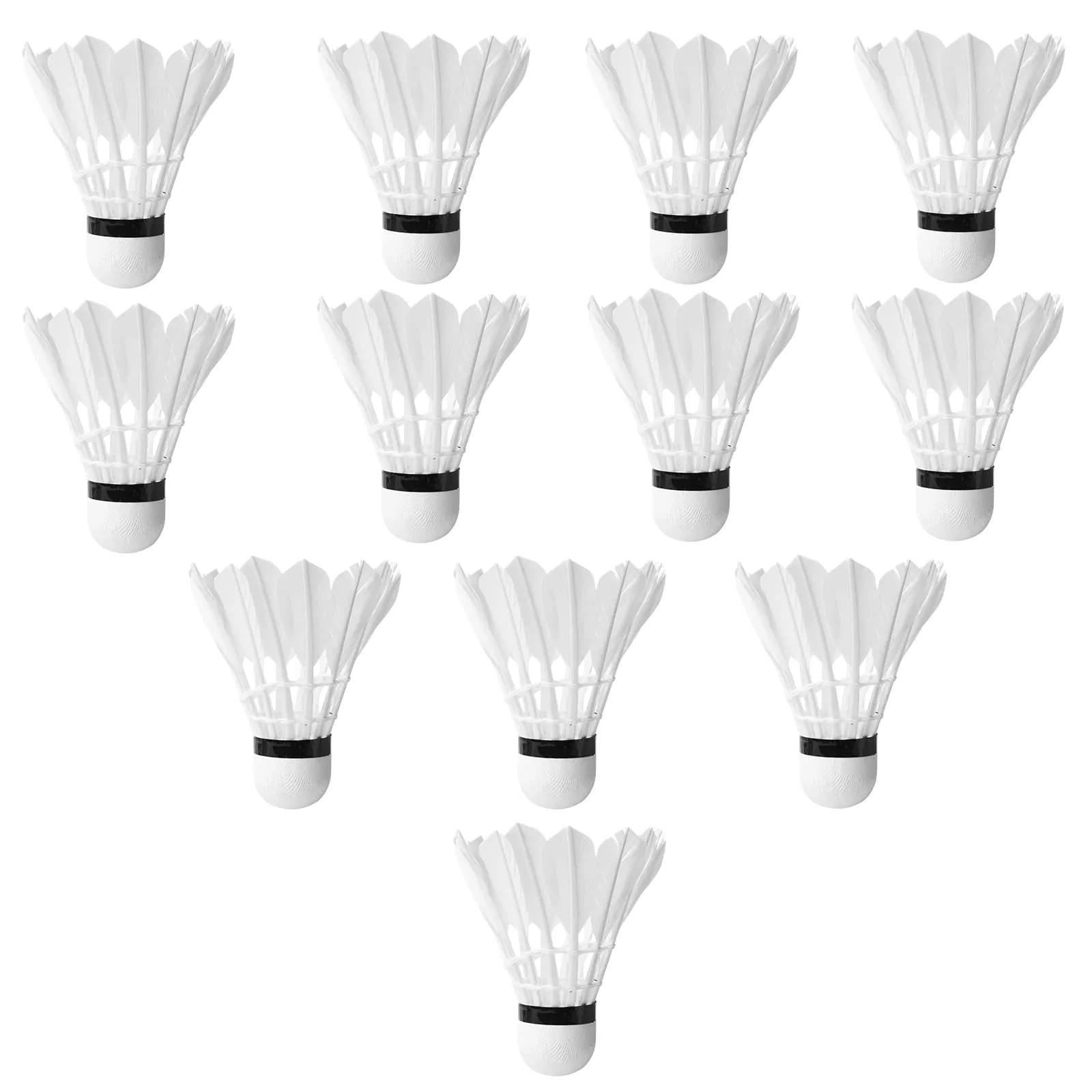 Nizirioo 12 Palline da Badminton in Piuma d'Oca